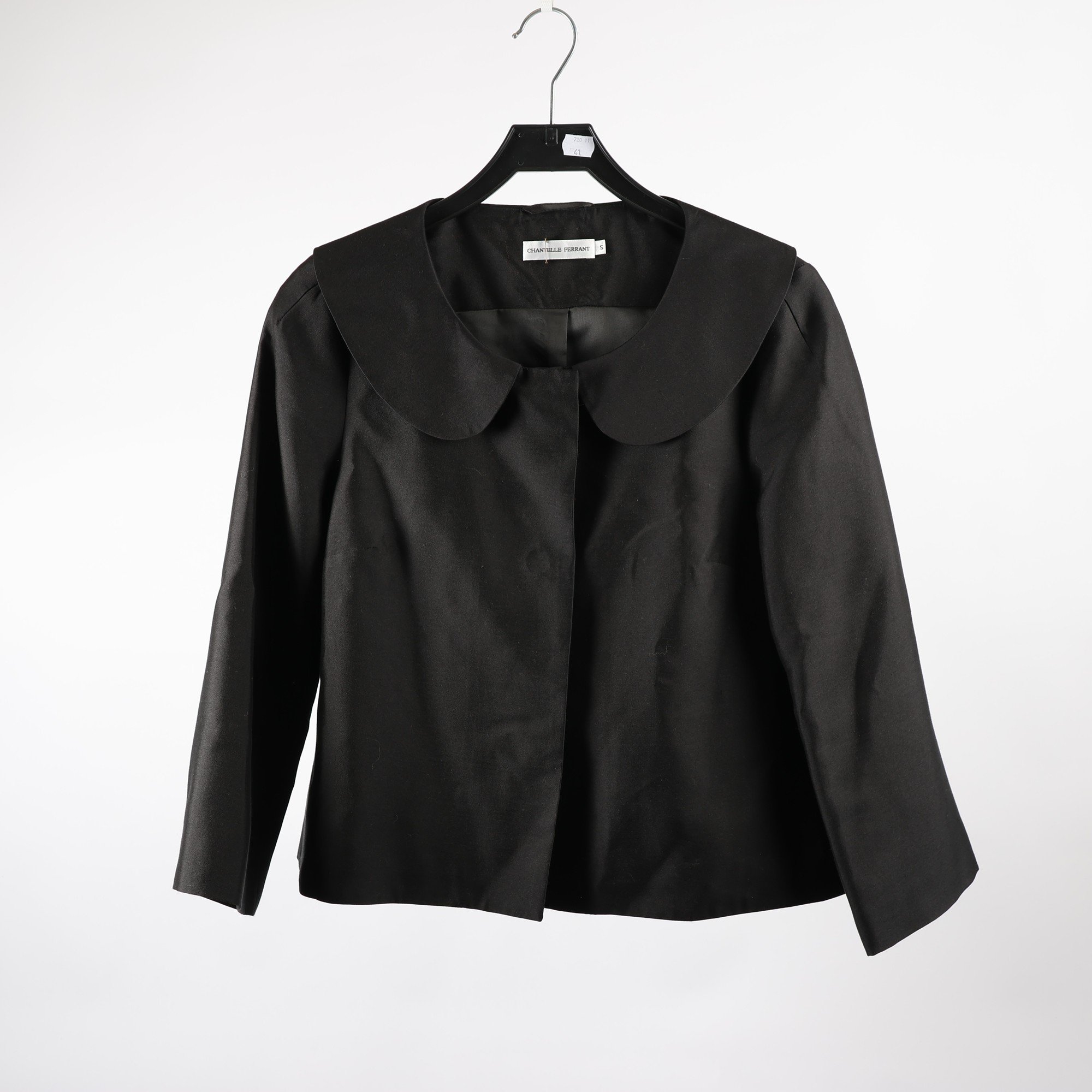 Jacka, Chantelle Ferrant, svart, 50% silk, 50% ull, stl. S