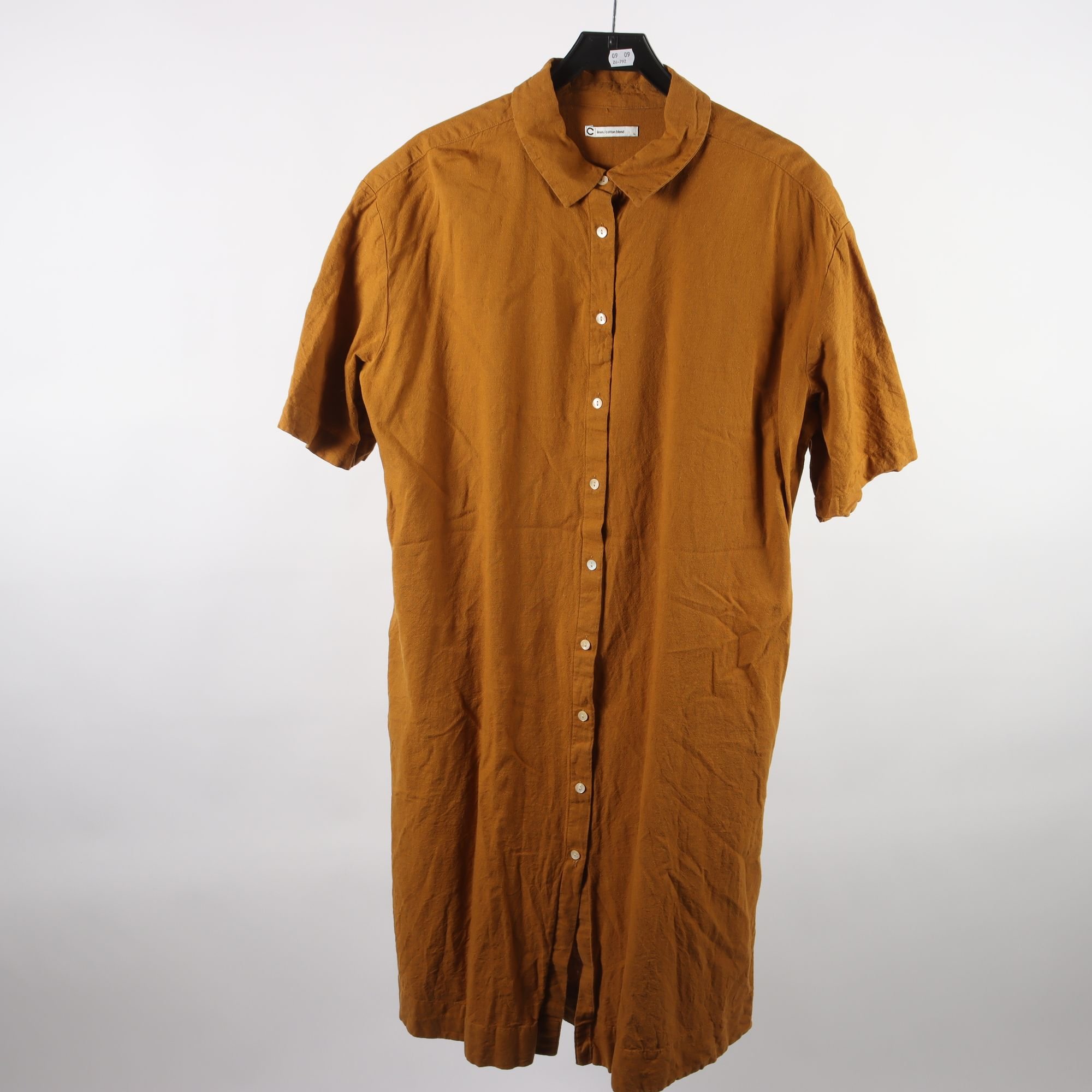 Skjortklänning, Cubus, linblandning, stl. L