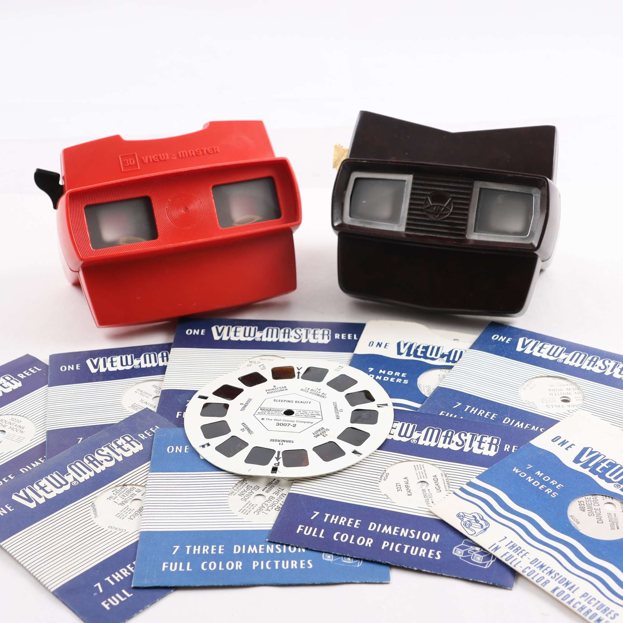Bildkikare, View master, 2st, skivor.