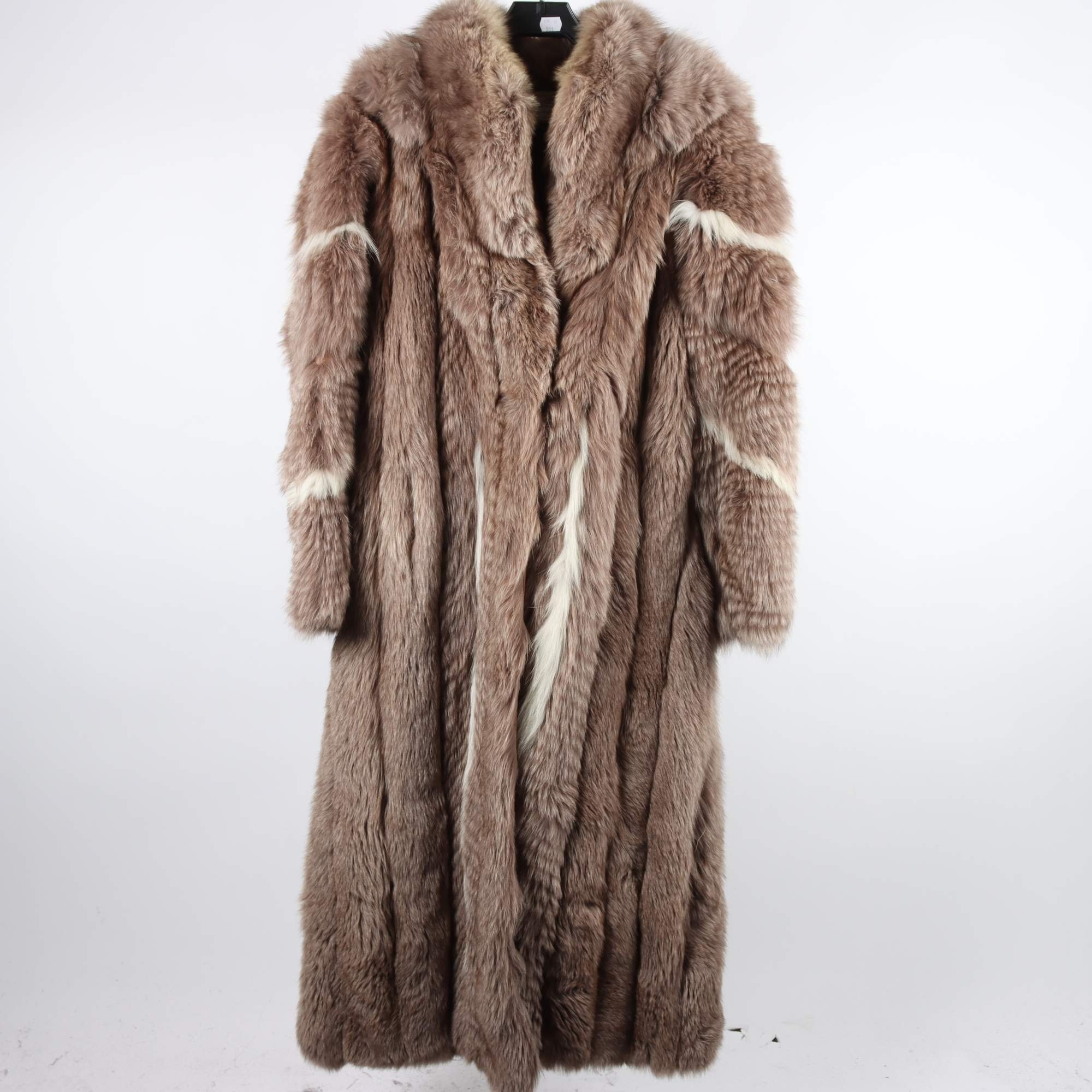 Pälskappa, Wasa Päls, grå, beige, stl. ca. S