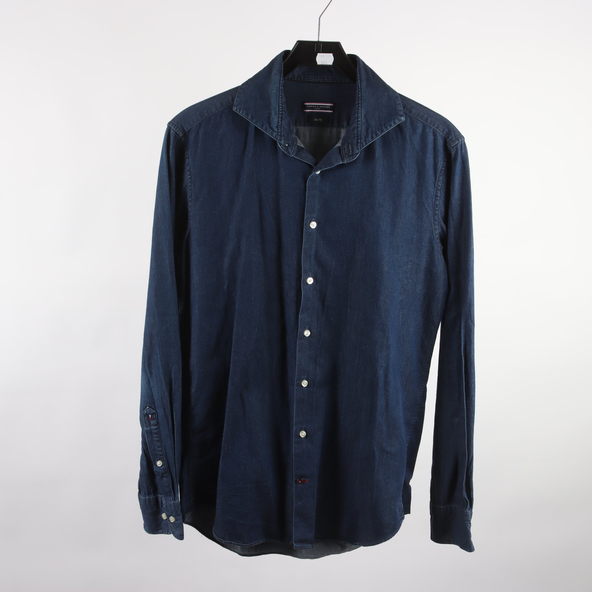 Jeansskjorta, Tommy Hilfiger, blå, stl. 40.