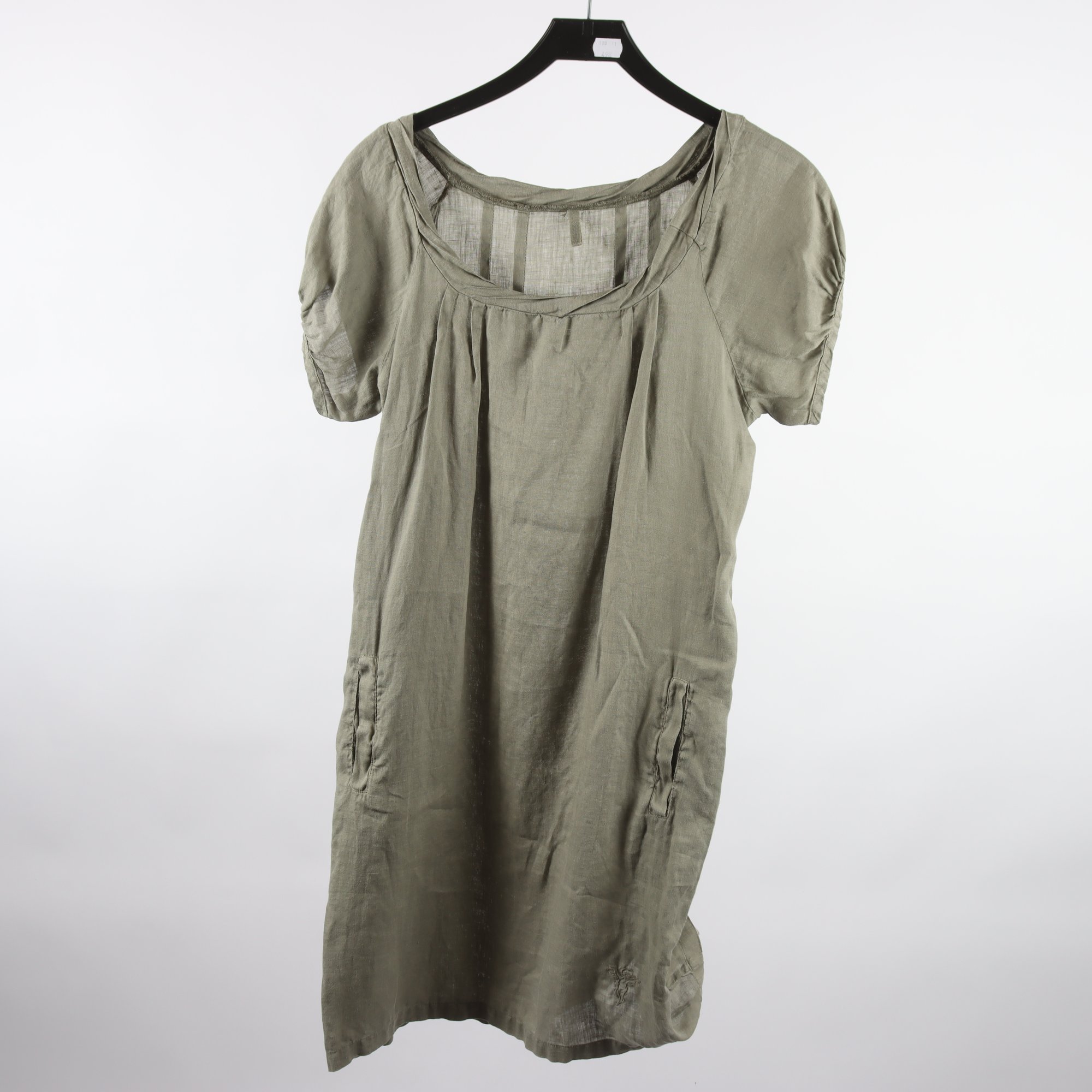 Klänning, Gossip, beige, 100% lin, stl. XS.