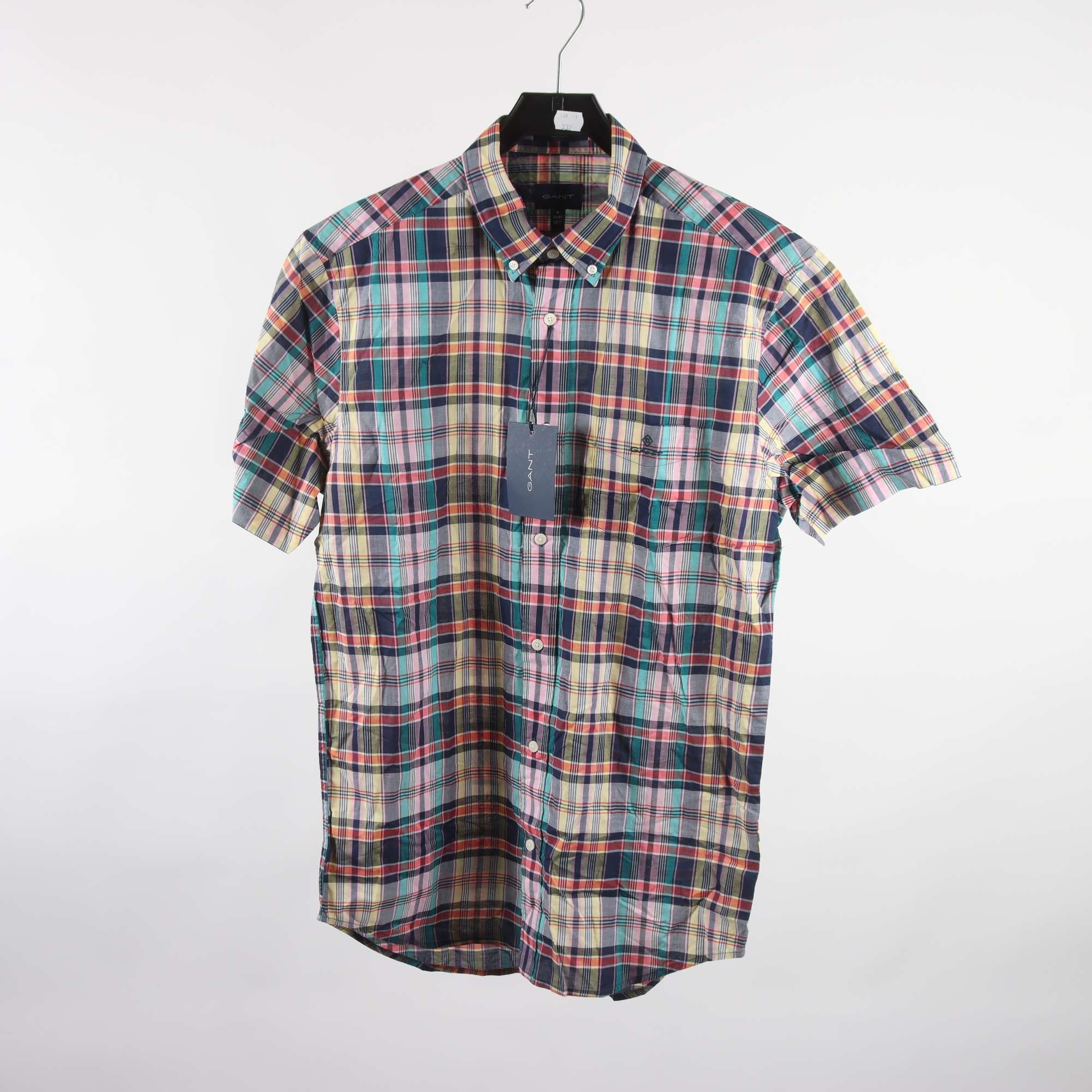 Skjorta, Gant, rutig, blå, grön, stl. M.