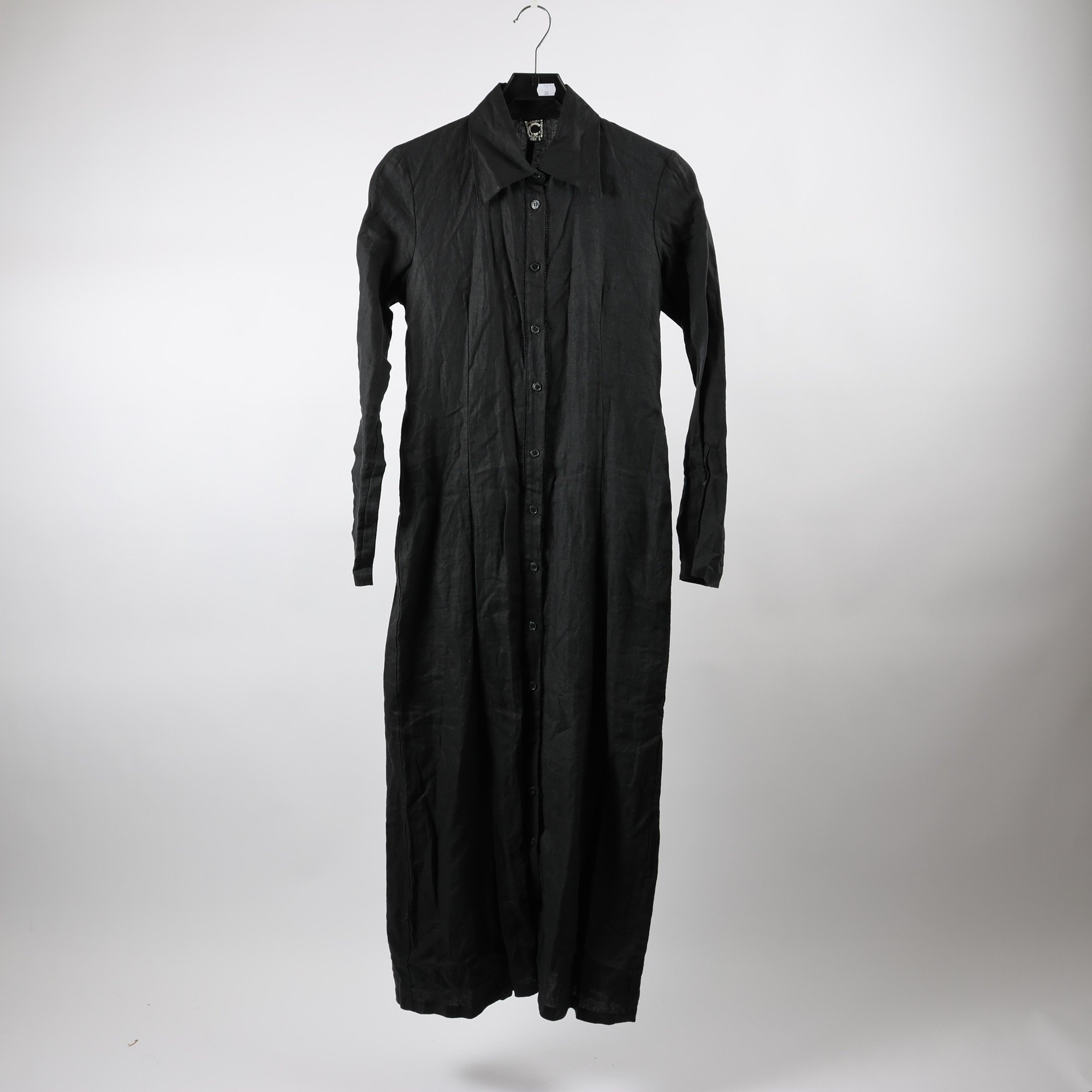 Linneklänning, Clothes, svart, stl. 38