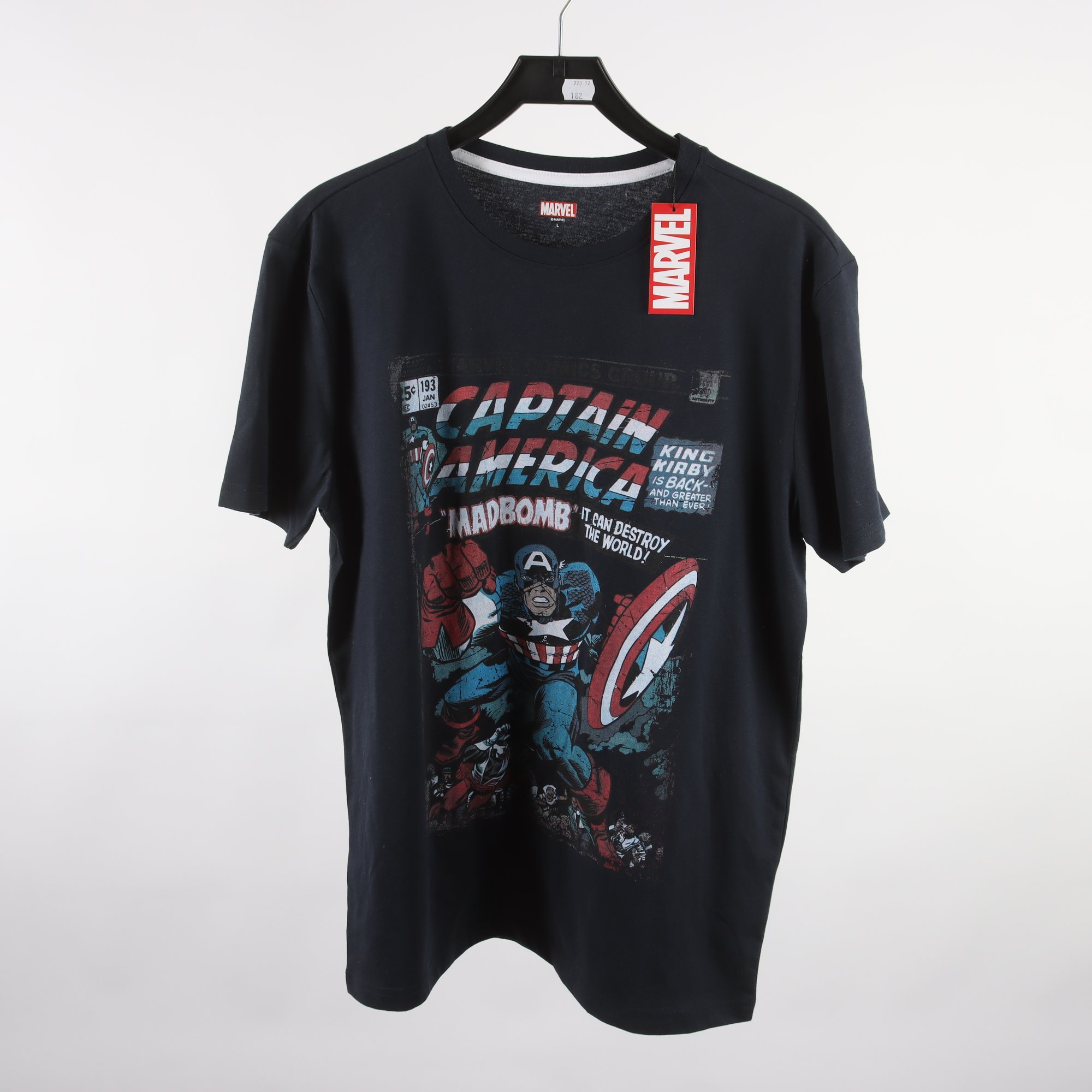 T-shirt 2-pack, Marvel, Superman, blå, svart, stl. L
