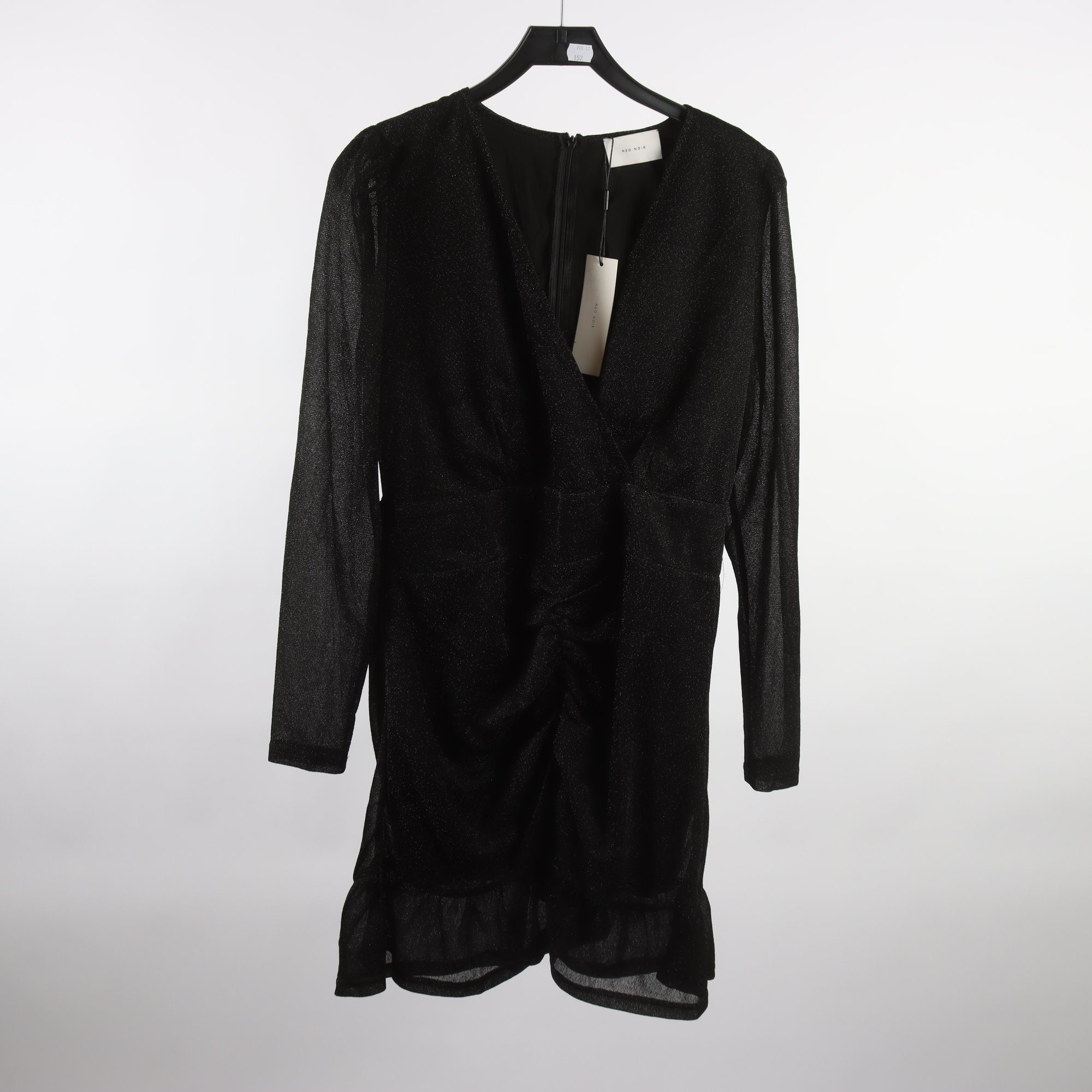 Klänning, Neo Noir, svart, glittrig, stl. L