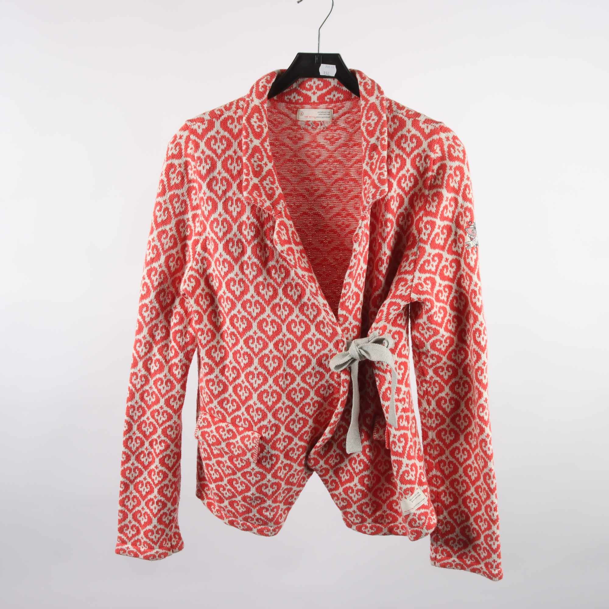 Kofta, Odd Molly, ljusröd, vit, mönstrad, stl. 4 (XL)