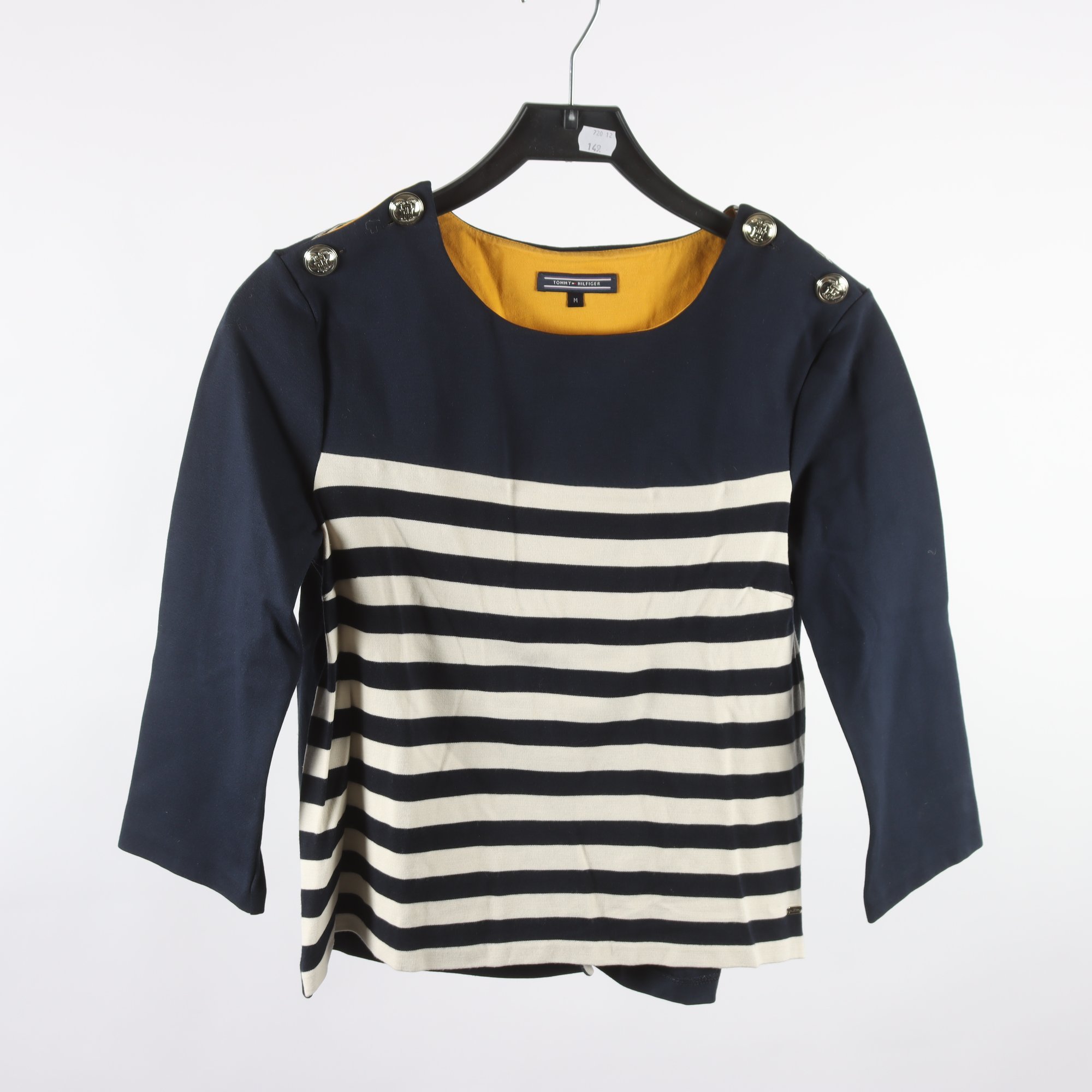 Tröja, Tommy Hilfiger, blå, vit, randig, stl. M