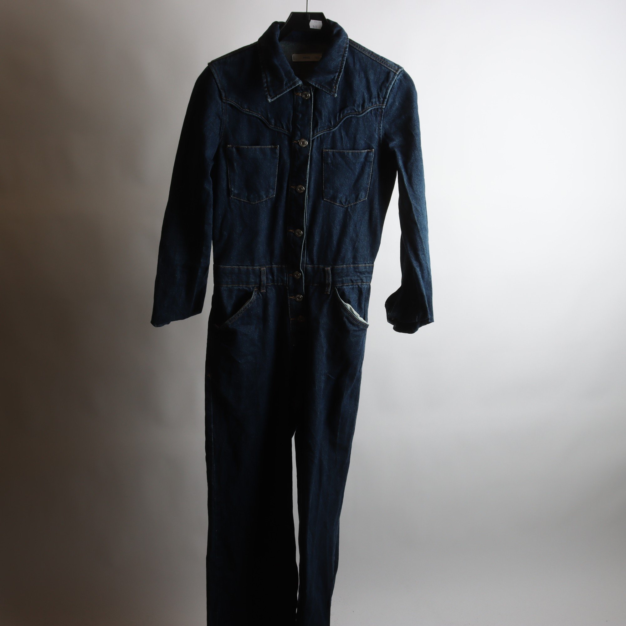 Byxdress, denim, Mango, blå, stl. S