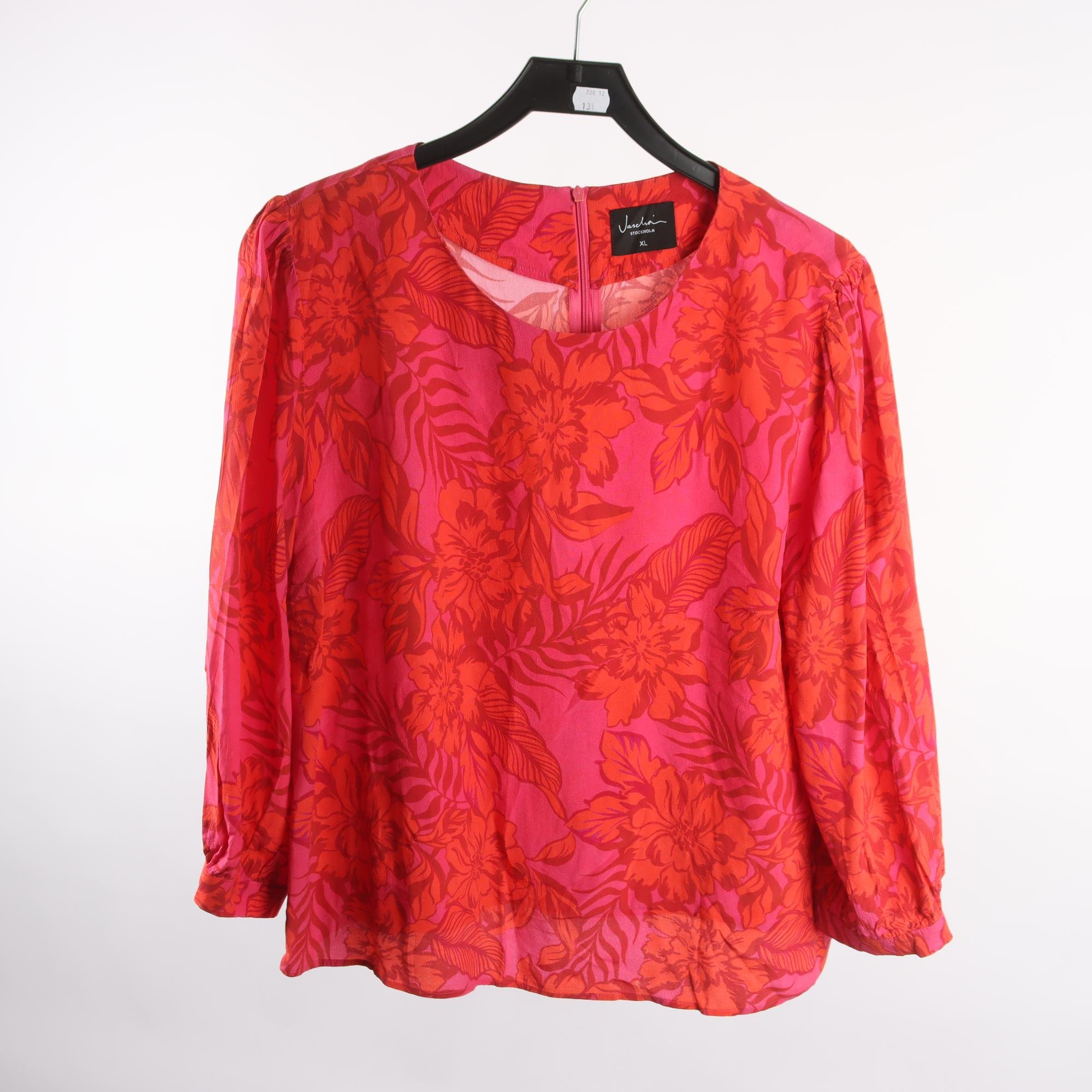 Blus, Jascha, rosa, orange, mönstrad, stl. XL