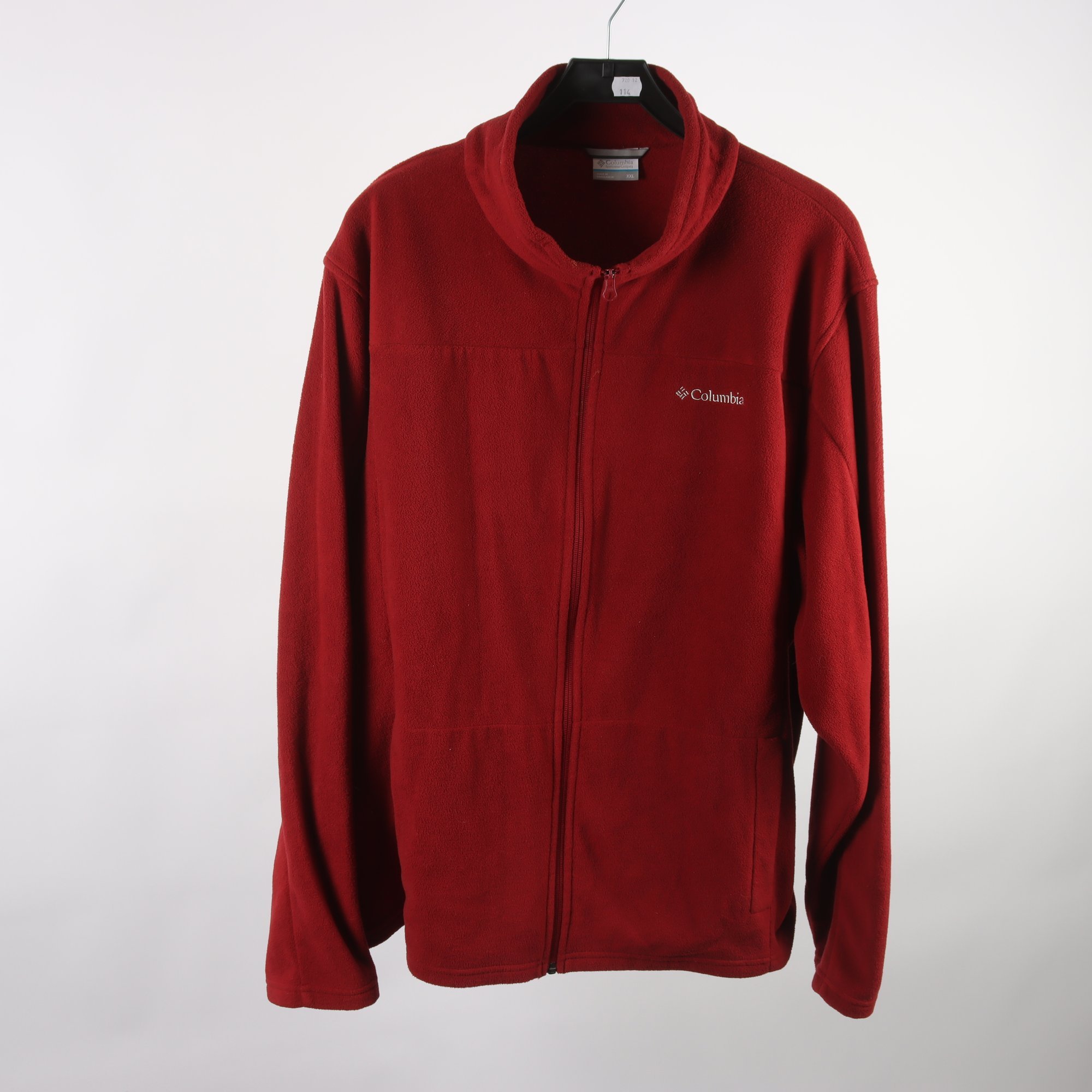 Fleecejacka, Columbia, vinröd, stl. XXL