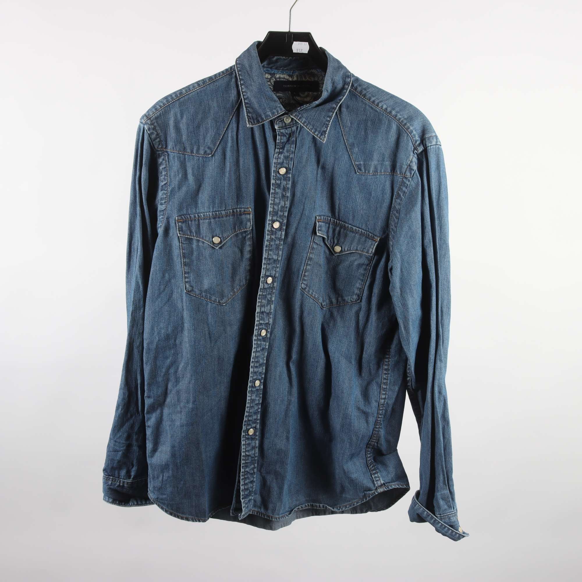 Jeansskjorta, Tommy Hilfiger, blå, stl. L