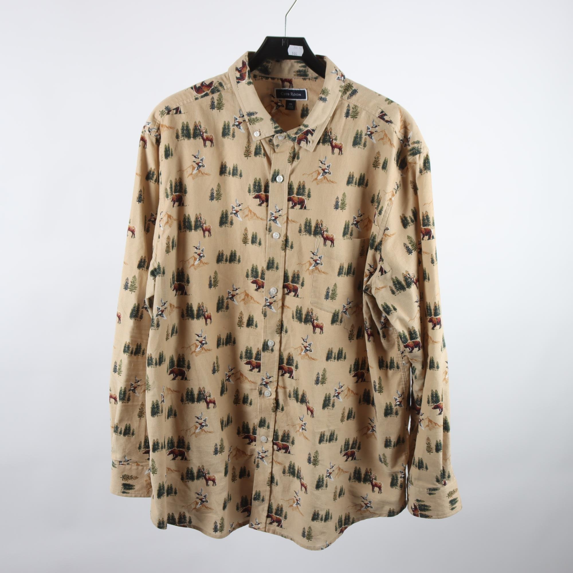 Skjorta, Club Room, beige, mönstrad, stl. XXL