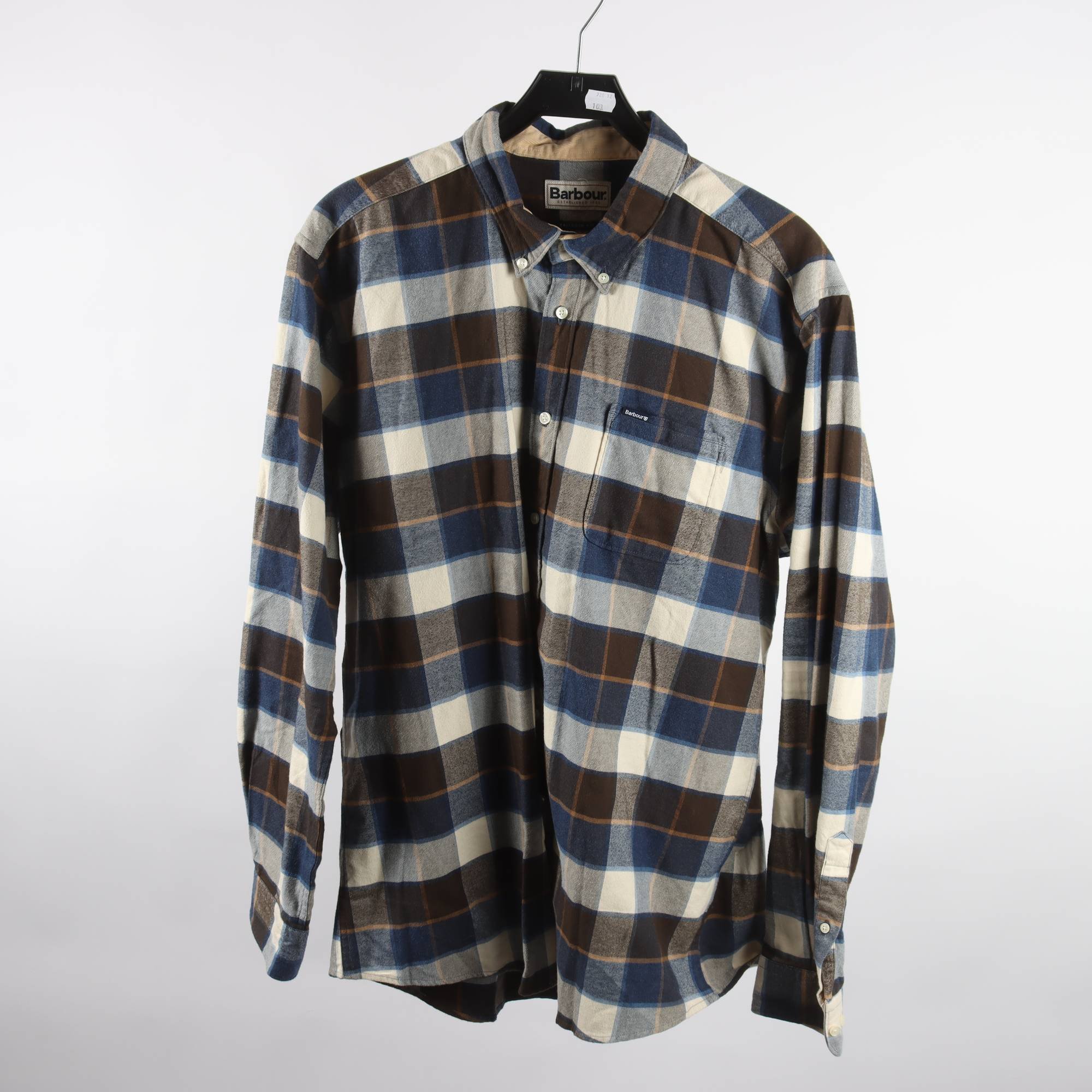 Skjorta, Barbour, flerfärgad, rutig, stl. XXL