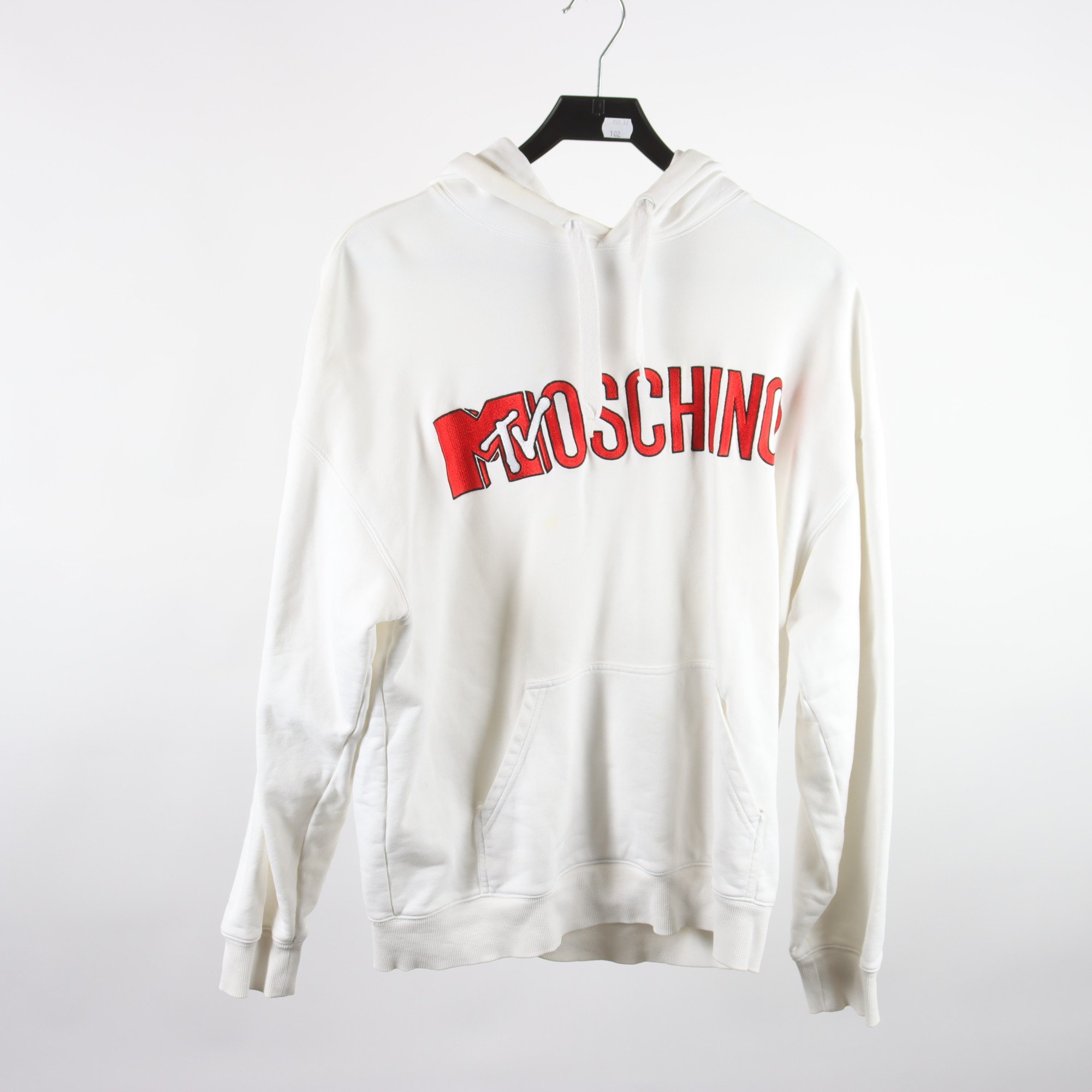 Hoodie, Moschino, vit, stl ca. M/L