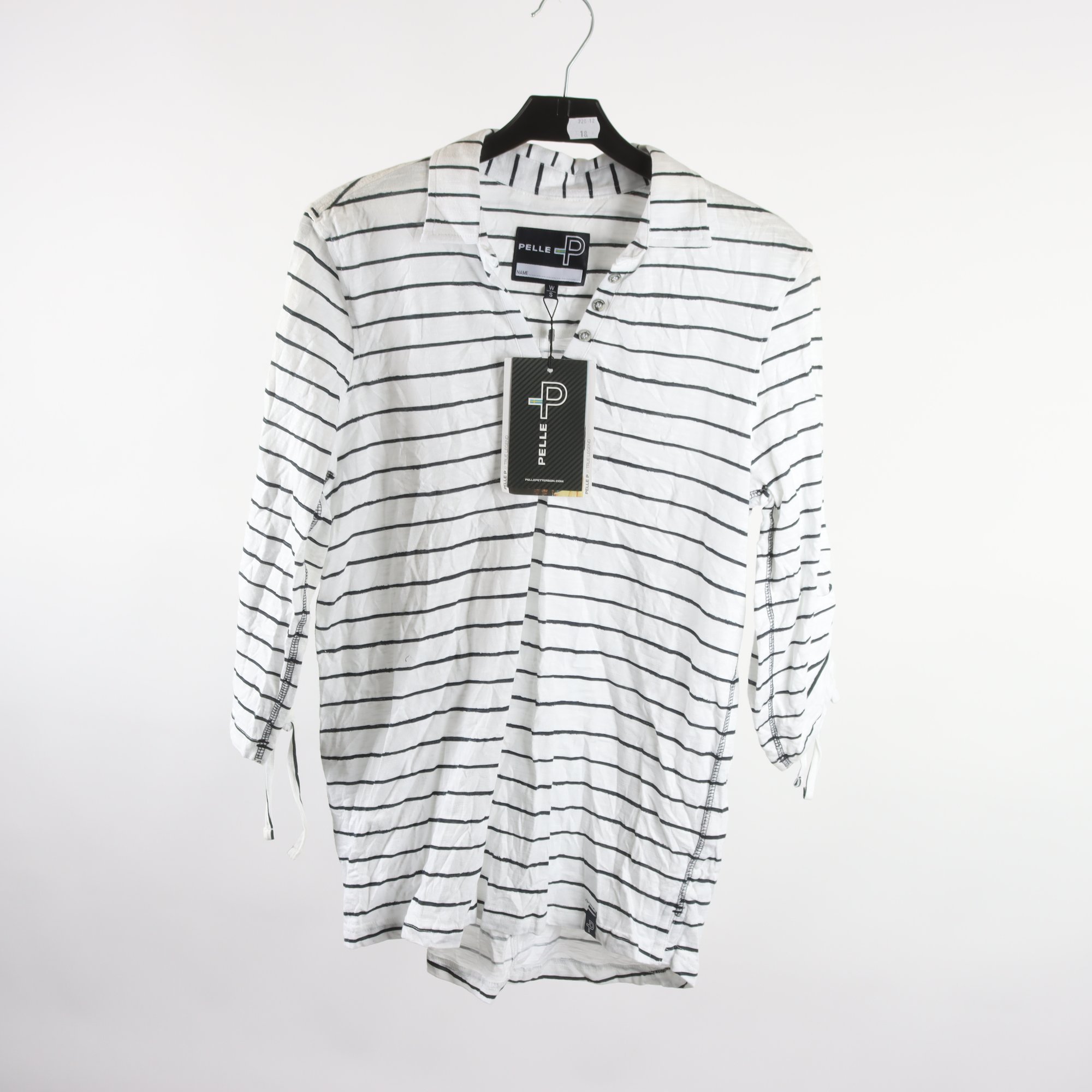 Tröja, Pelle P, vit, blå, randig, stl. S