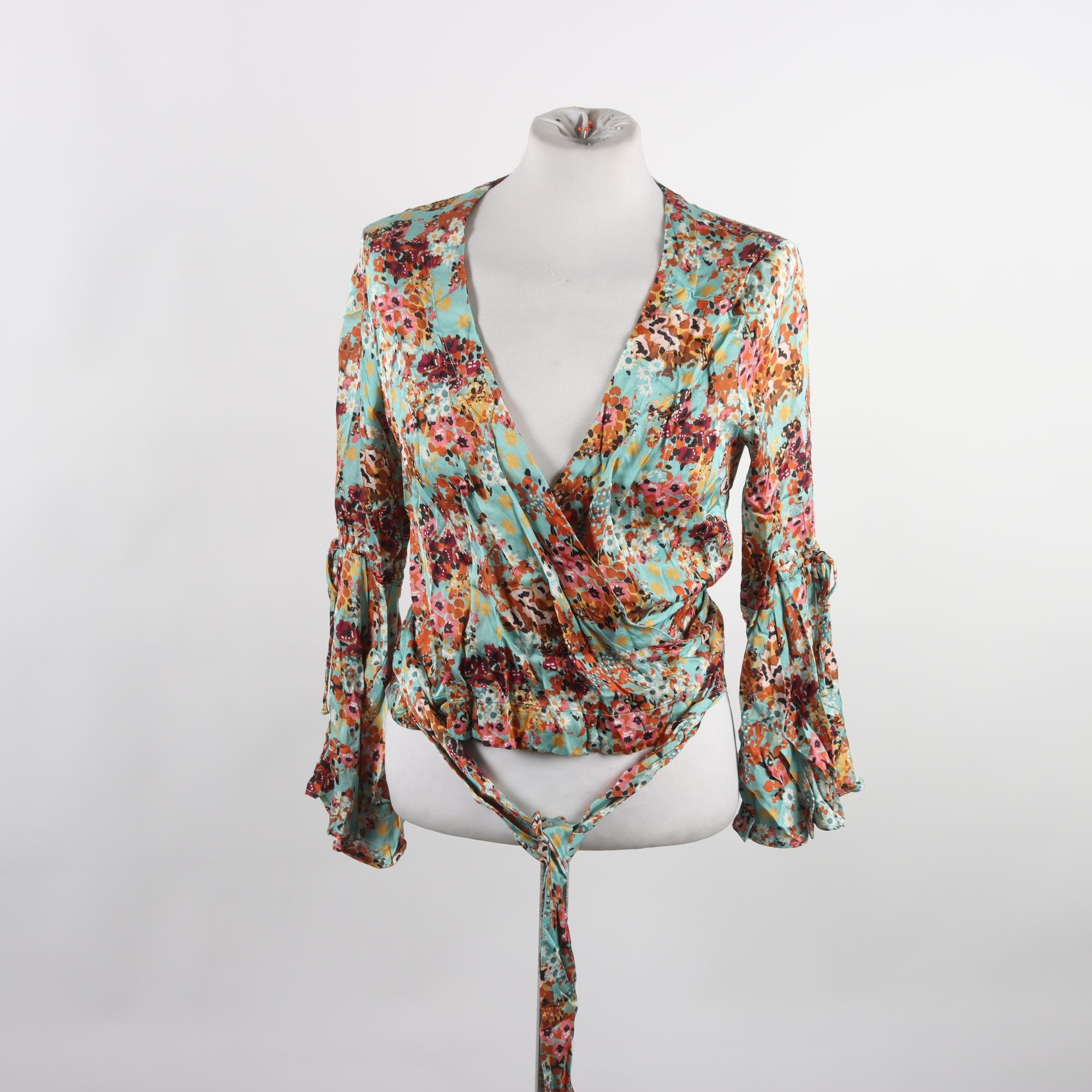 Blus, Odd Molly, blå, blommig, stl.1 (S)