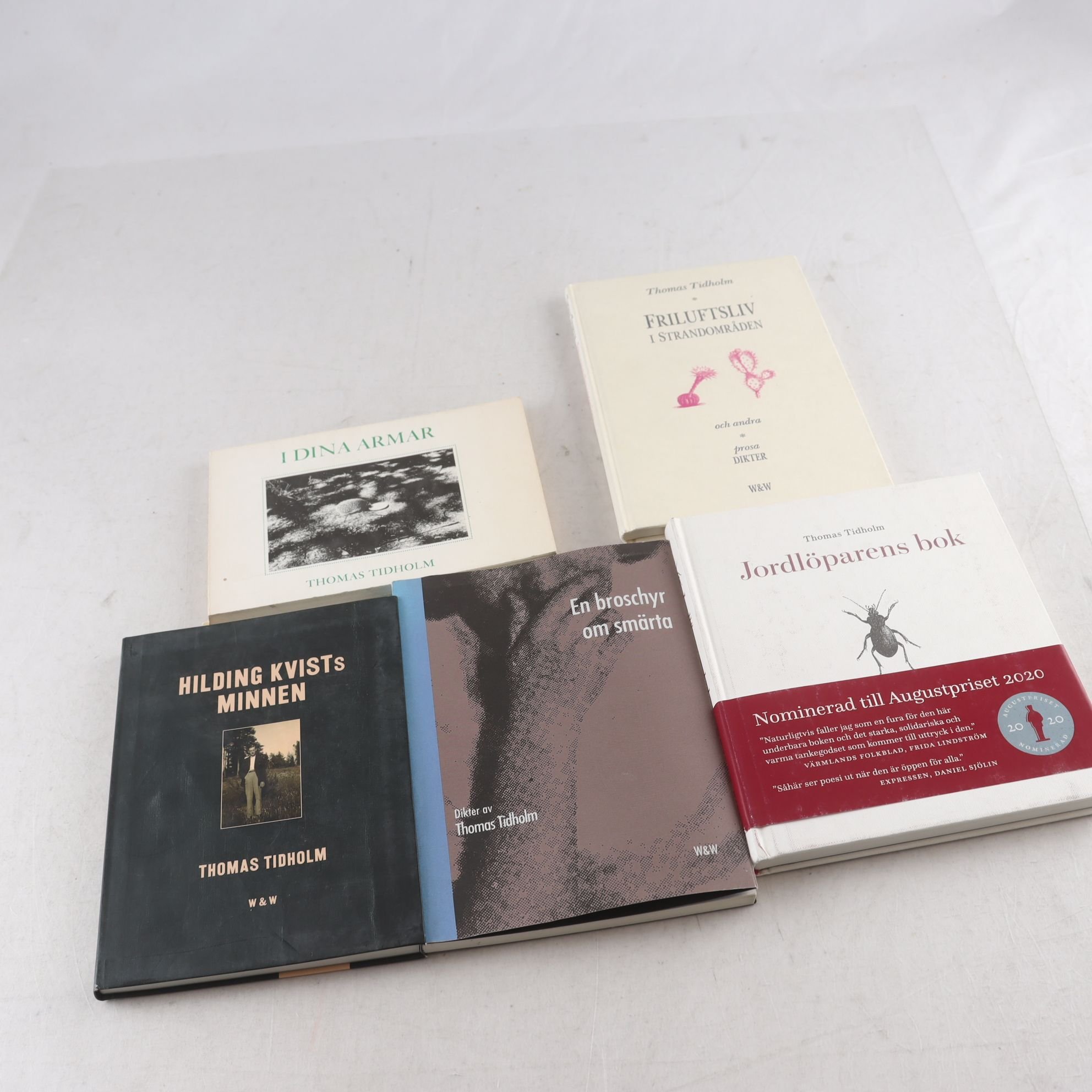 Thomas Tidholm, bokpaket med 5 volymer