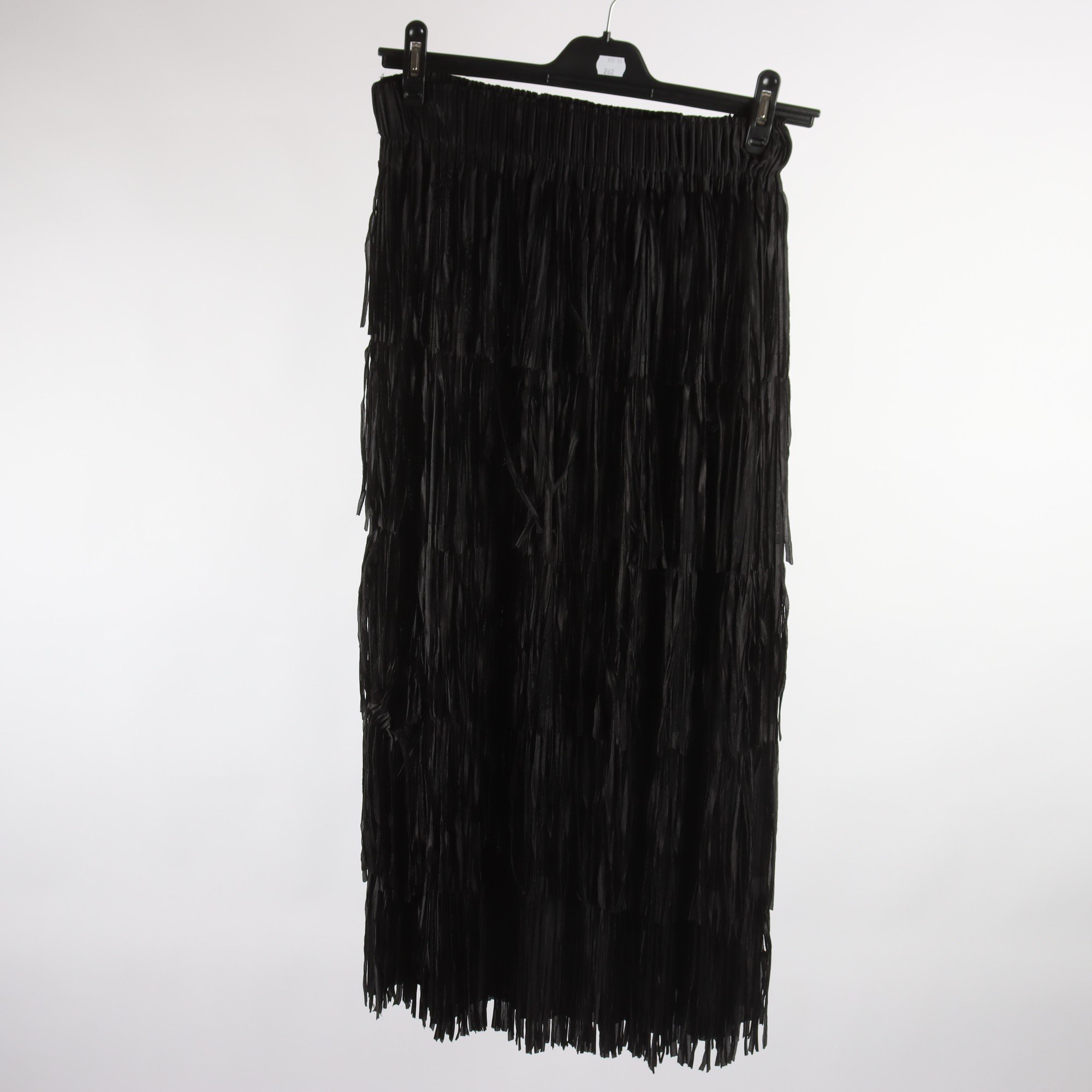 Kjol, Okänd, svart, fransar, stl. L/XL