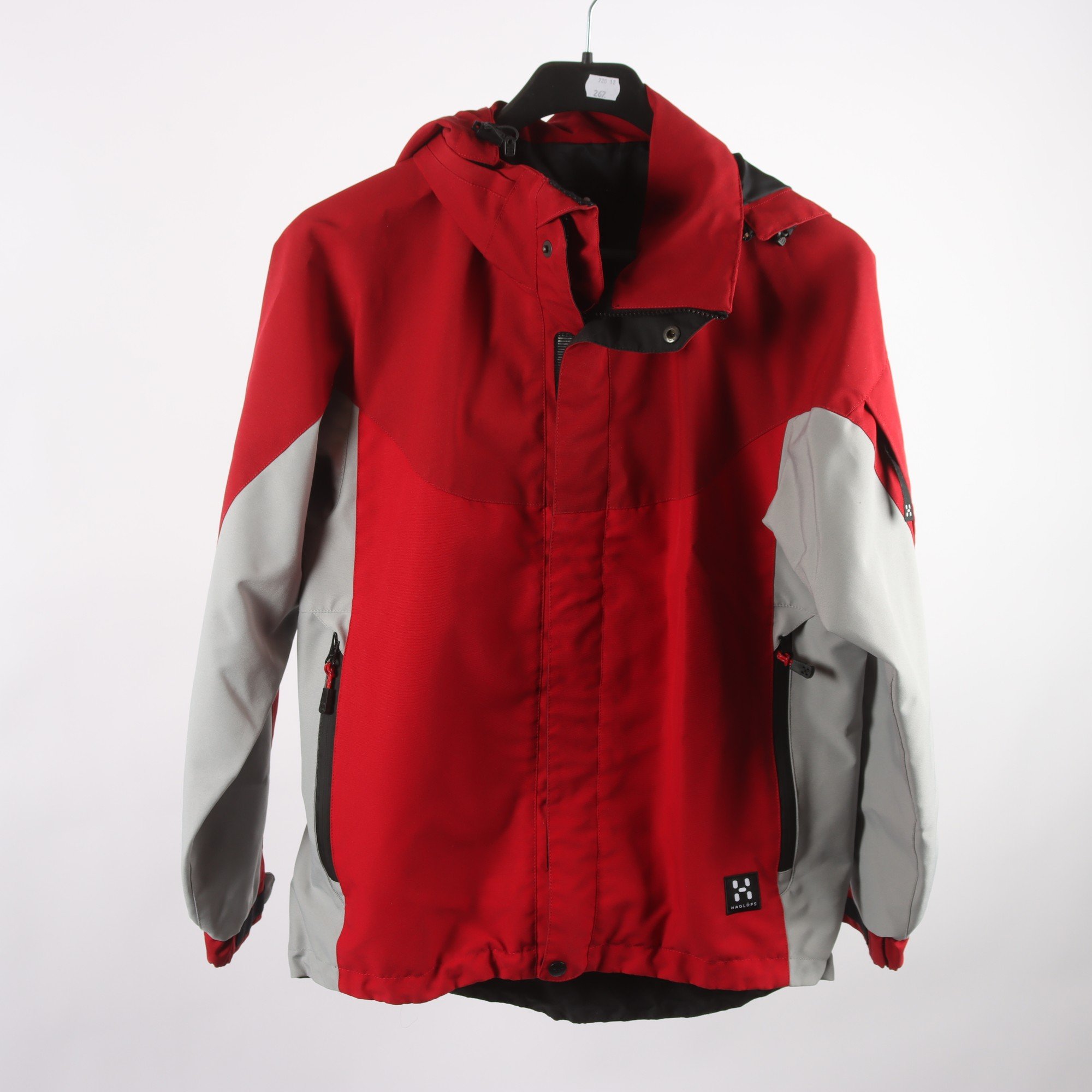Fritidsjacka, Haglöfs, röd, grå, stl. 40