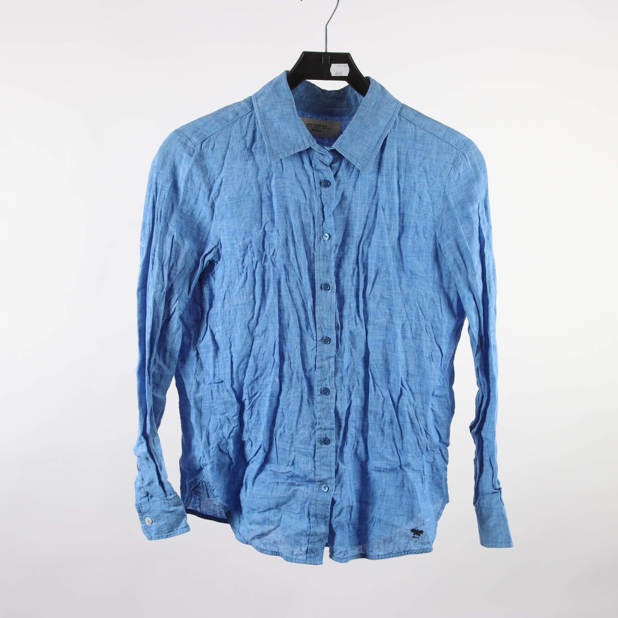 Blus, Weekend x MaxMara, blå, stl. 38