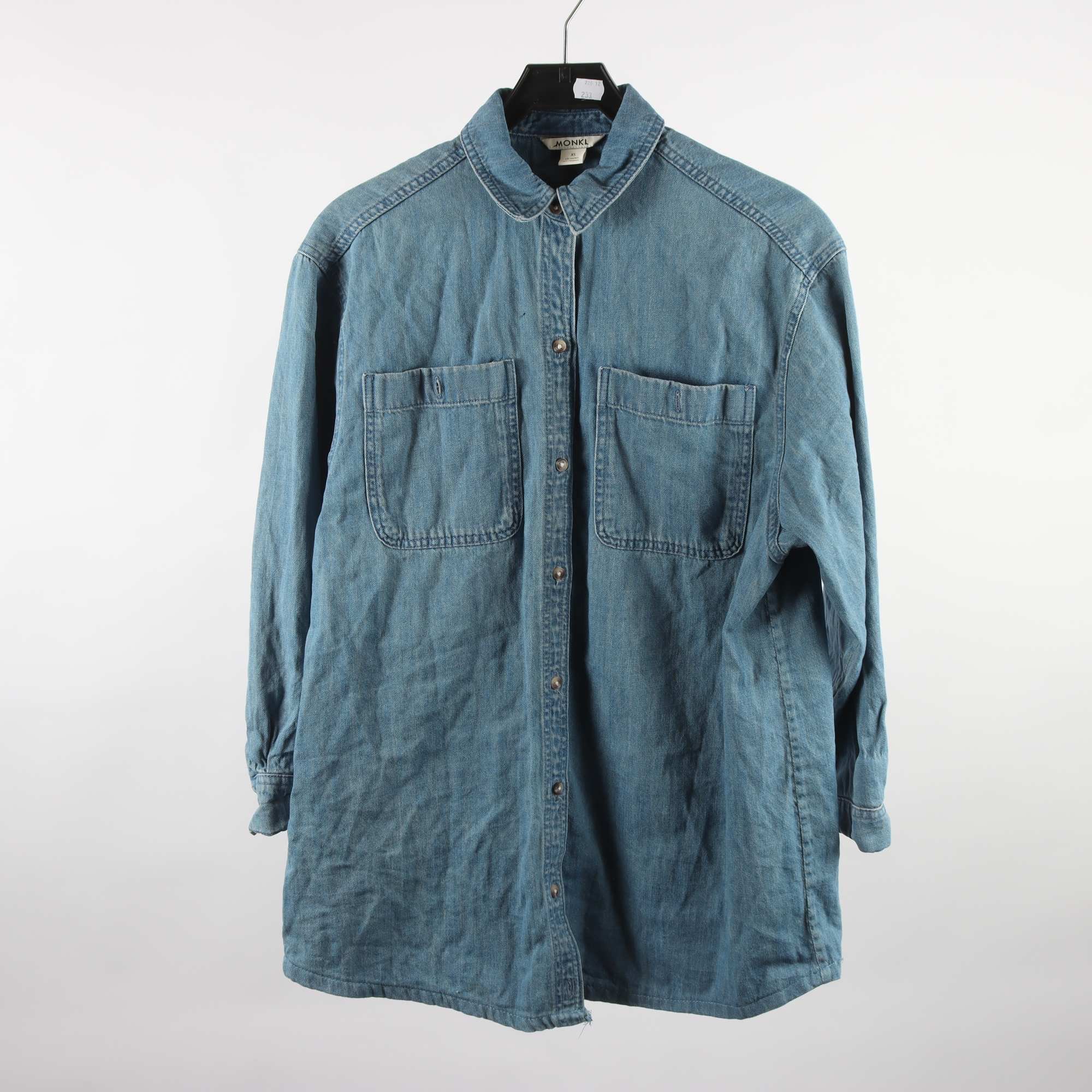 Jeansskjorta, Monki, blå, stl. XS