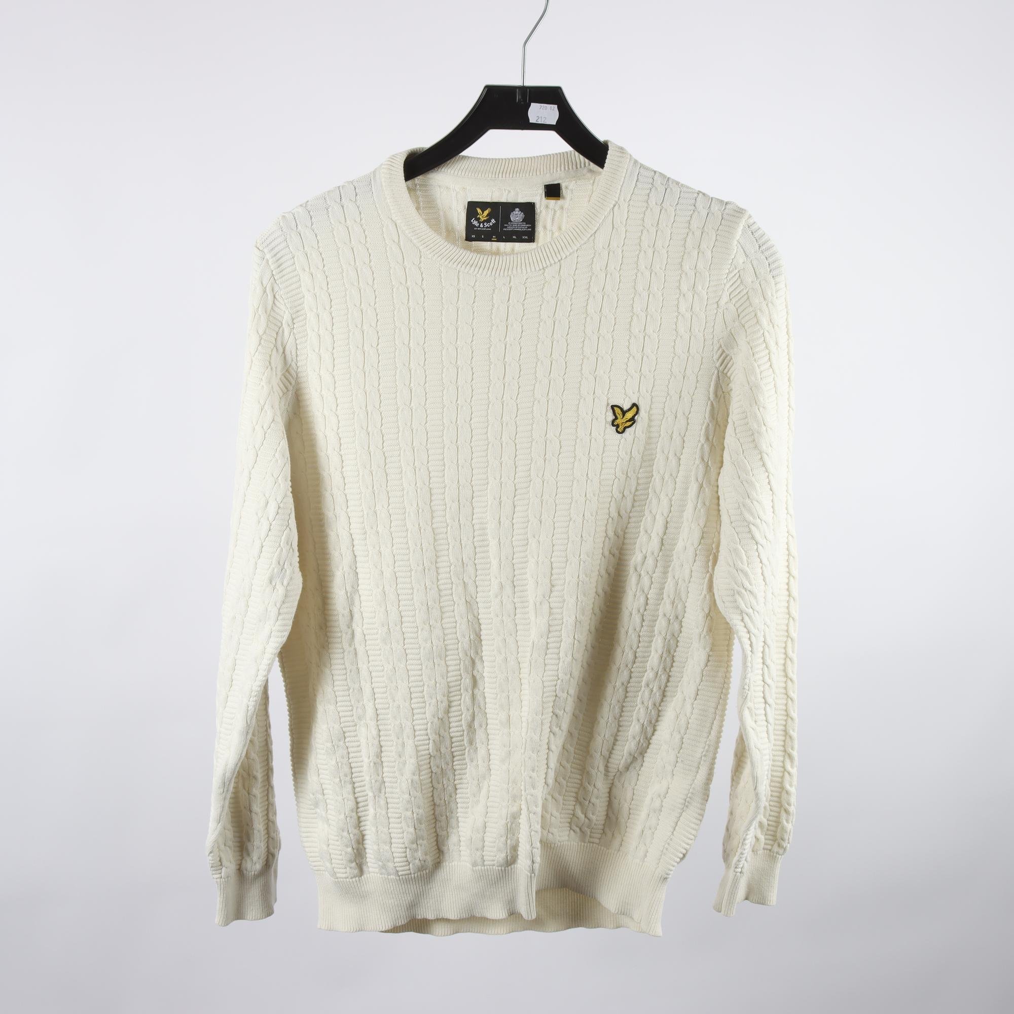 Tröja, Lyle & Scott, vit, stl. M