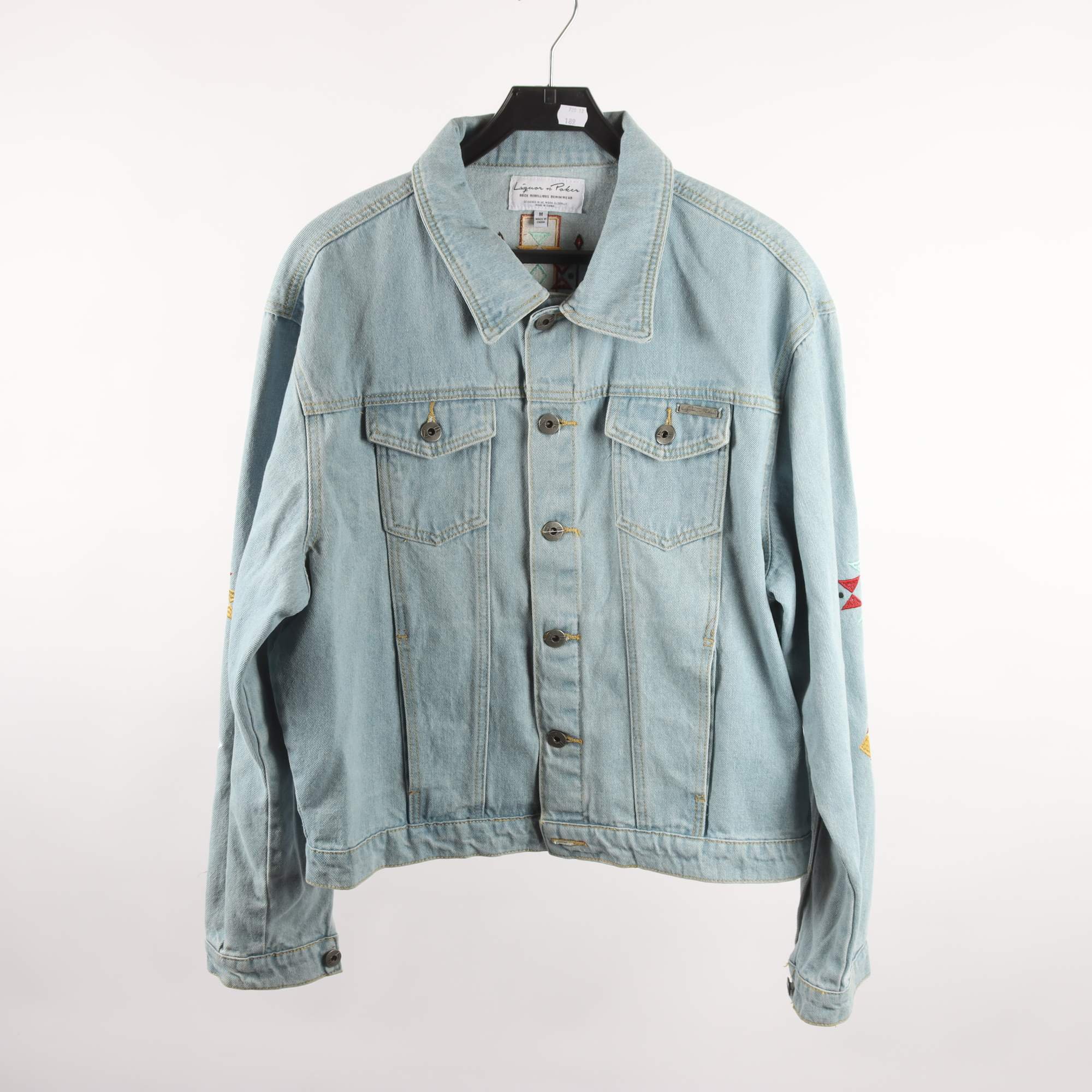 Jeansjacka, Liquor N Poker, blå, stl. M