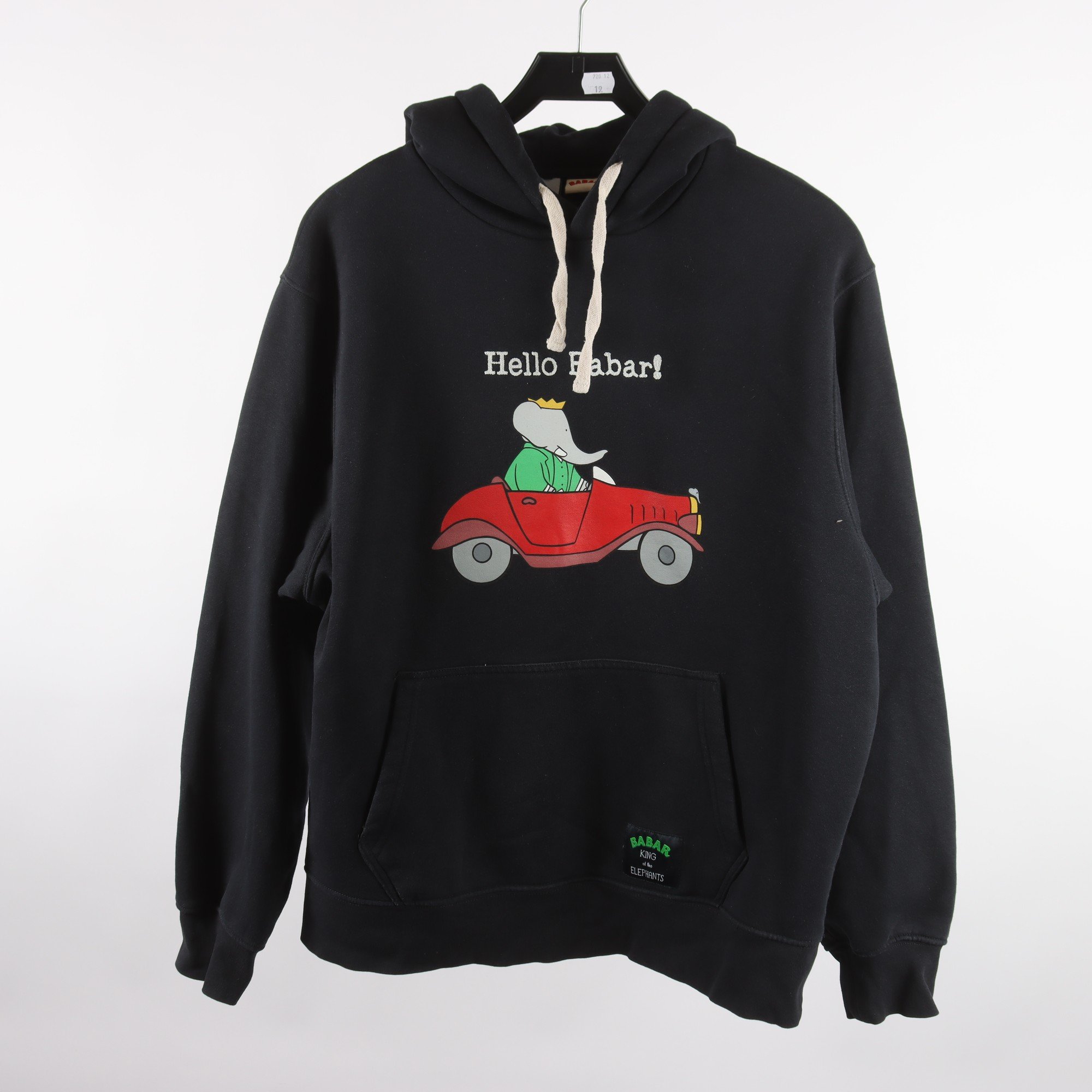 Hoodie, Zara ”Babar”, blå, stl. M