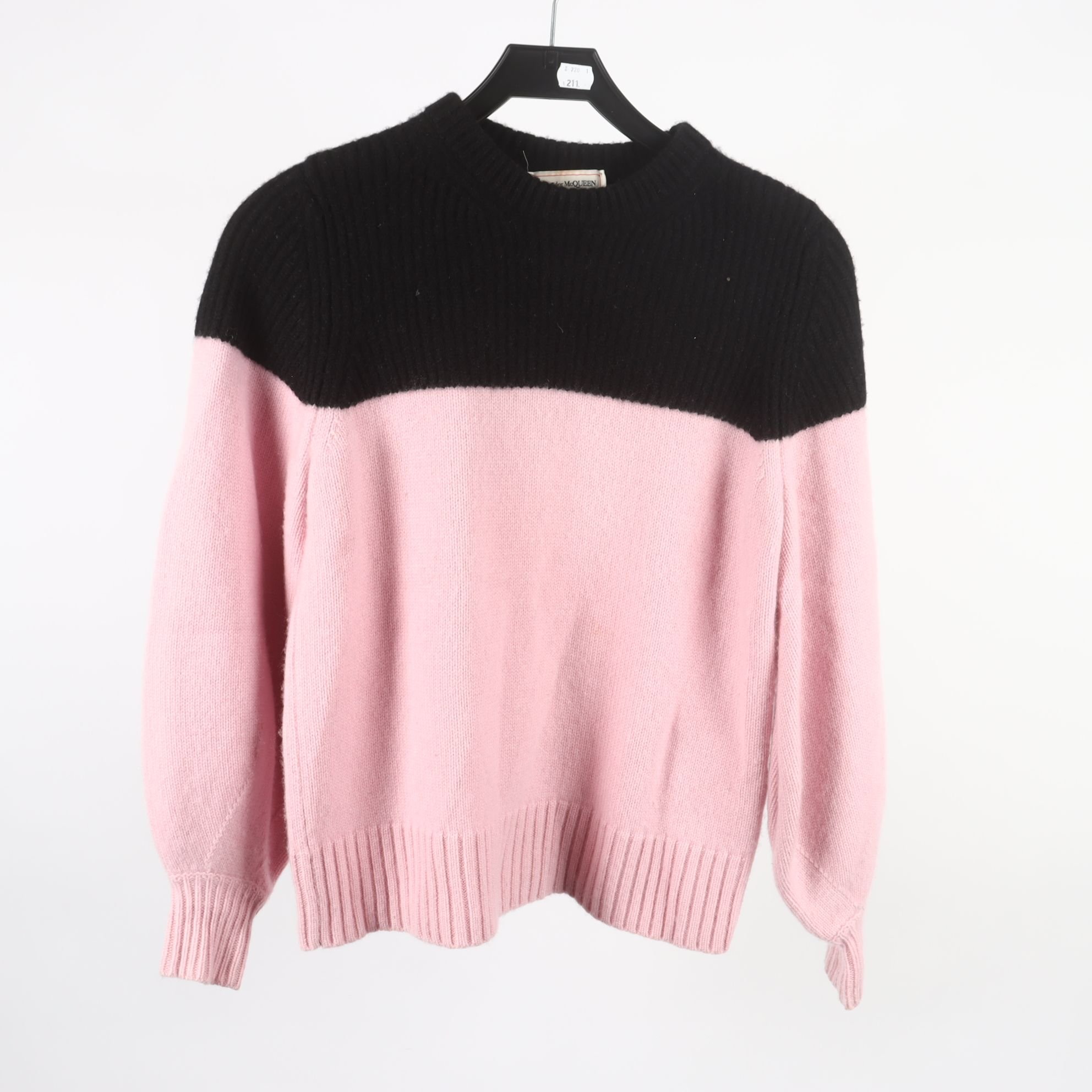 Tröja, Alexander McQueen, rosa, svart, stl. S