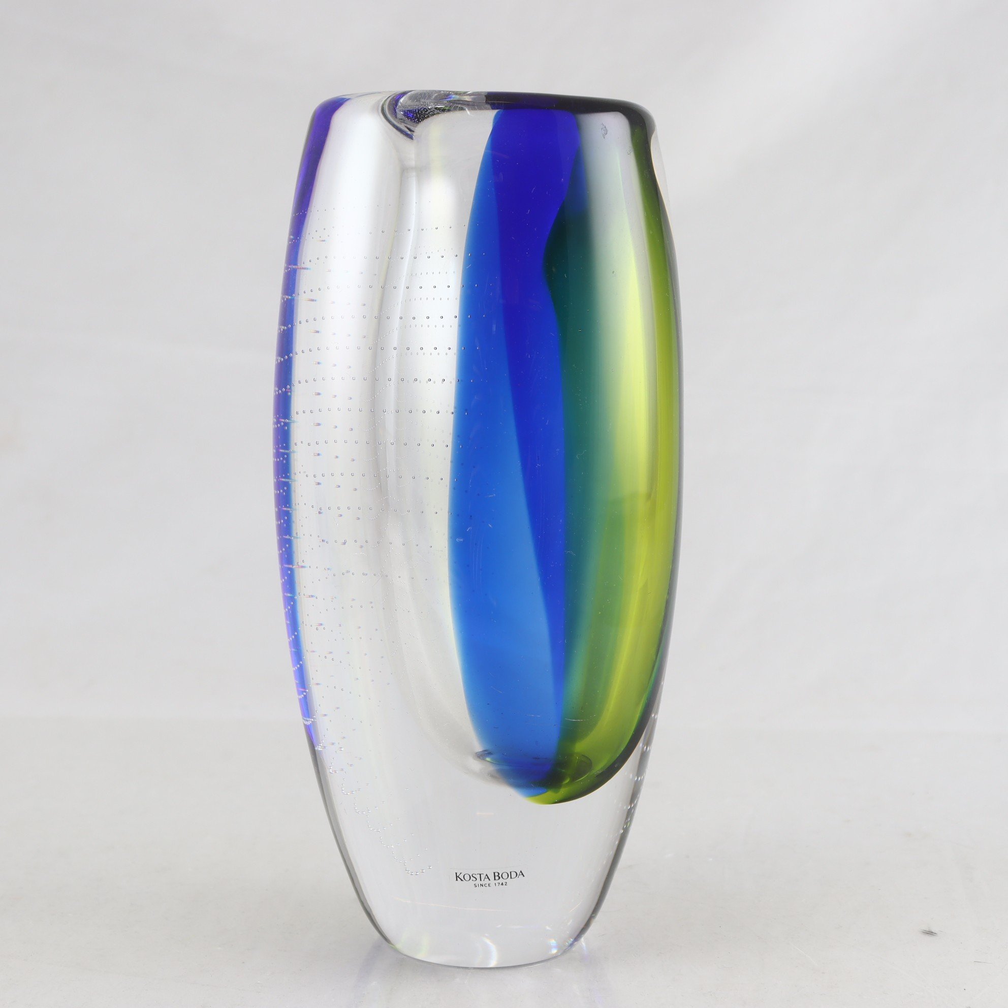 Vas, glas, Göran Wärff, Kosta Boda. Samfraktas ej.