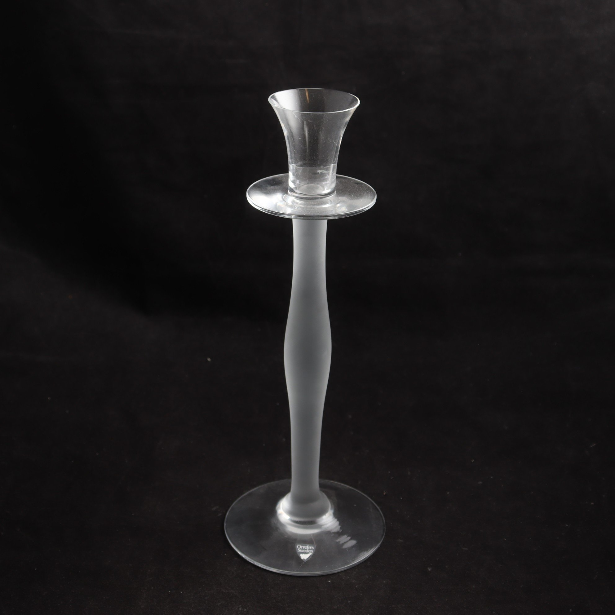 Ljusstake, glas, ”Celeste”, Anne Nilsson, Orrefors. Samfraktas ej.