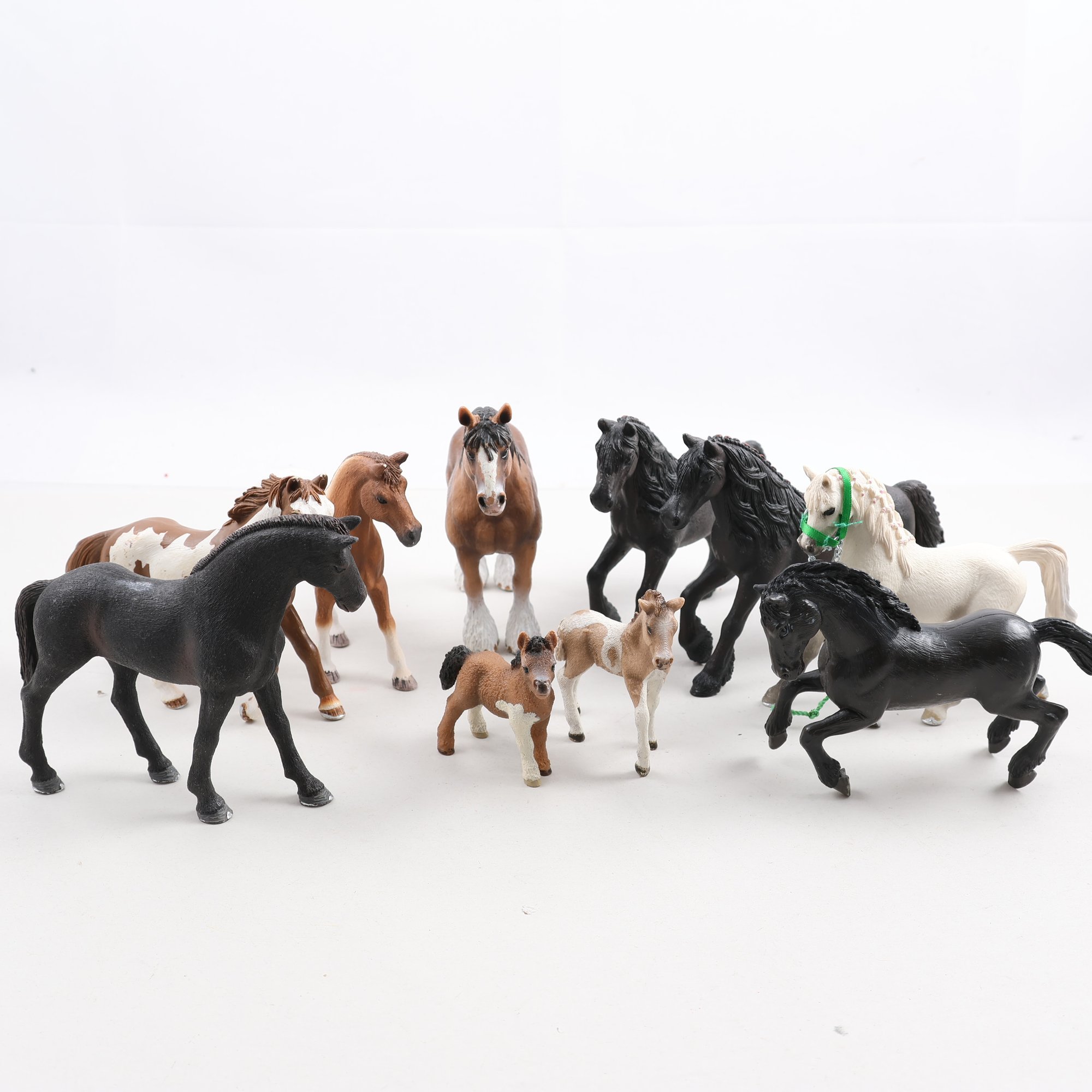 Hästar, Schleich, blandat.