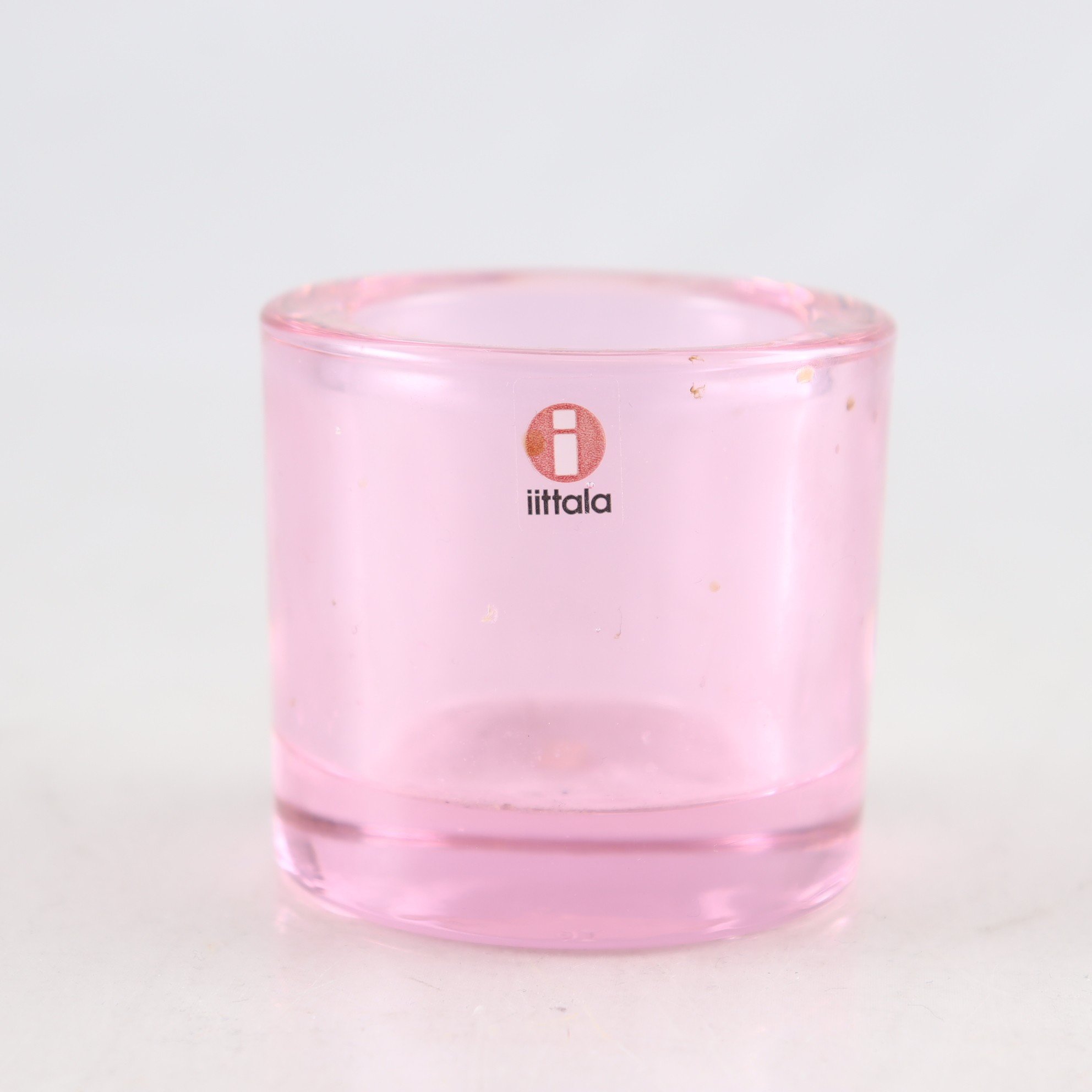 Ljuslykta, glas, rosa, ”Kivi”, Marimekko, Iittala