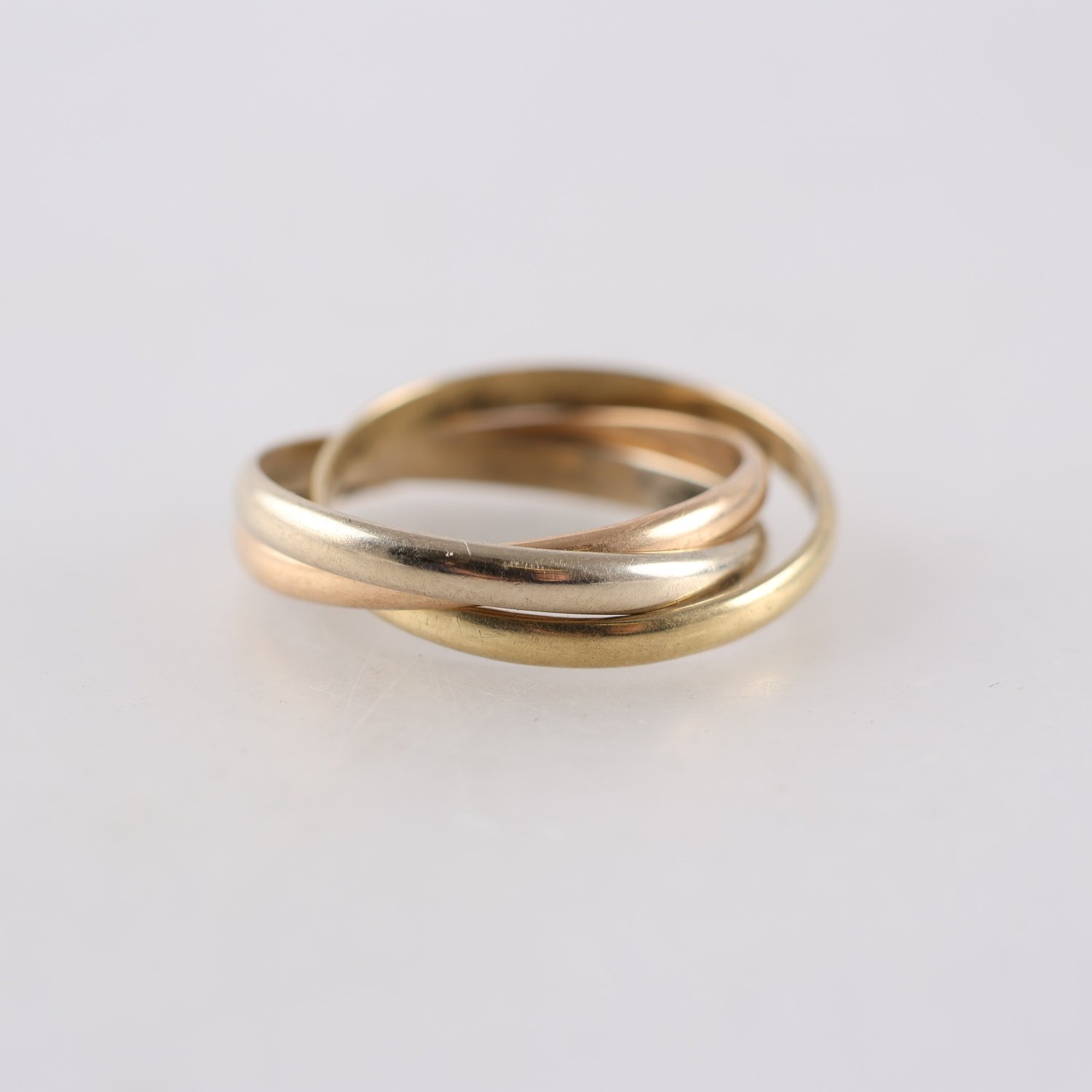 Ring, guld, 18K, trefärgad, vikt: 4.7g