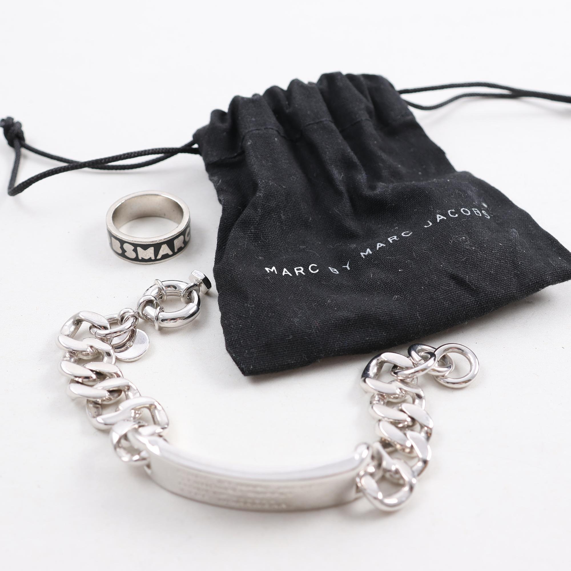 Armband, ring, stål, Marc by Marc Jacobs