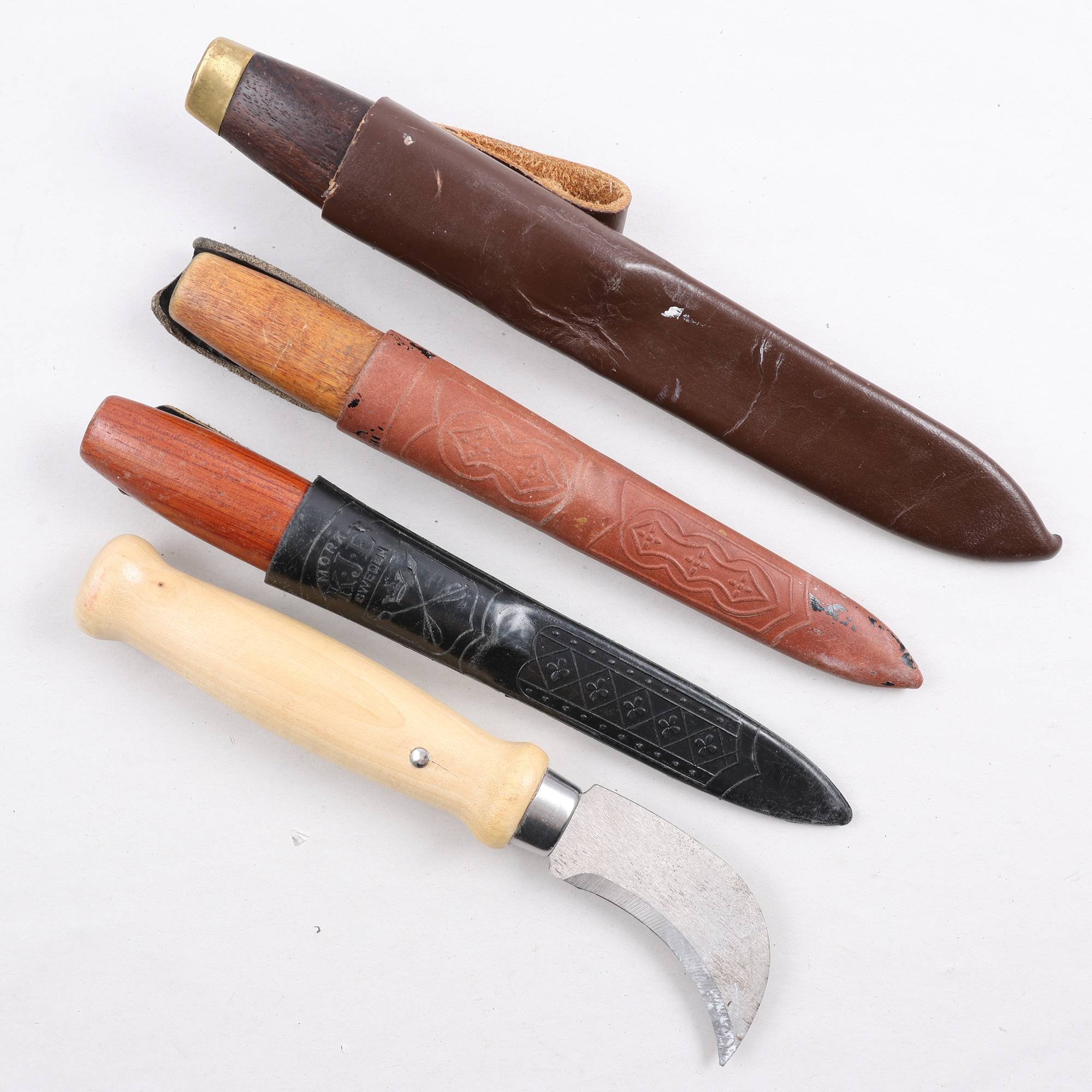 Knivar, Mora knivar, 4st, olika storlekar.