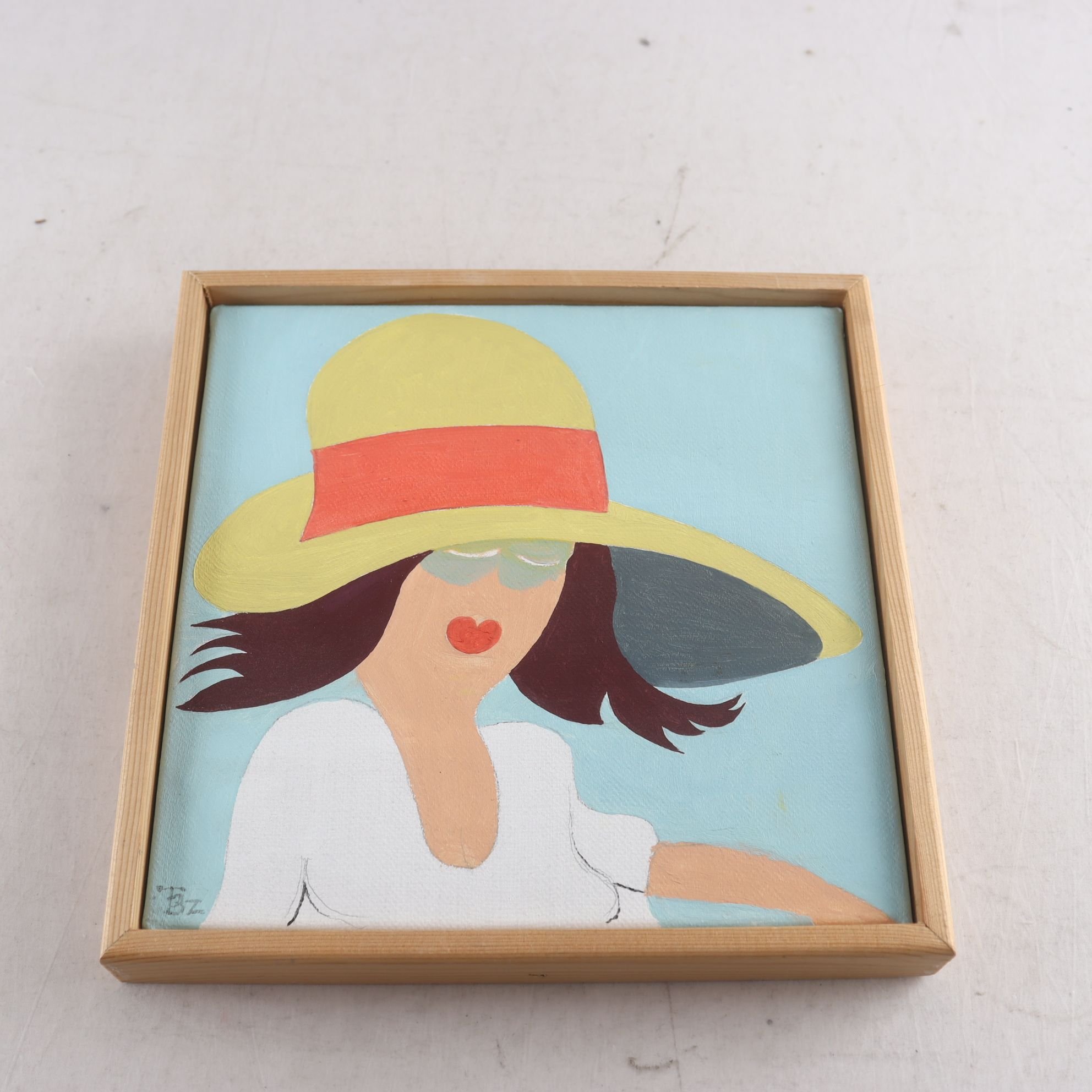 Olja på duk, Torsten Bergentz (f. 1928), monogramsignerad