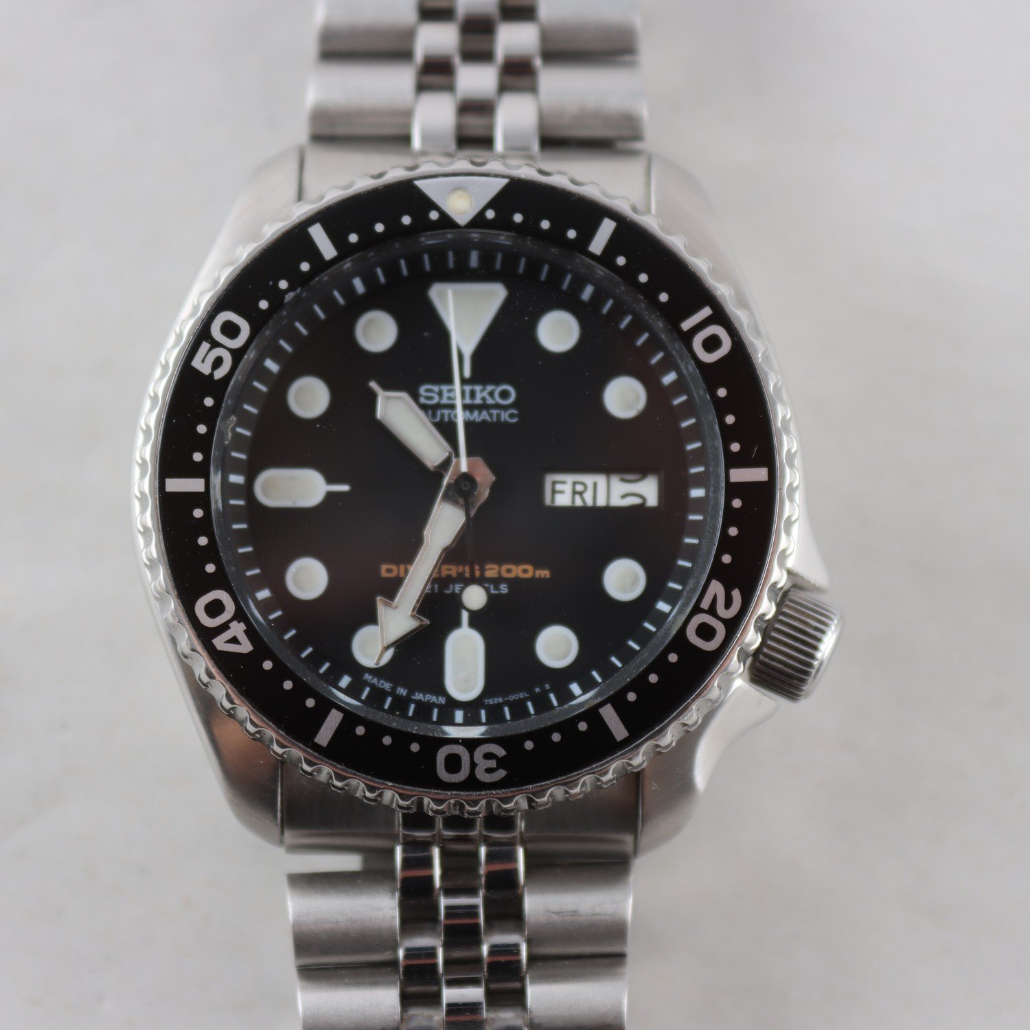 Armbandsur, stål, Seiko Diver´s, datum, automatisk