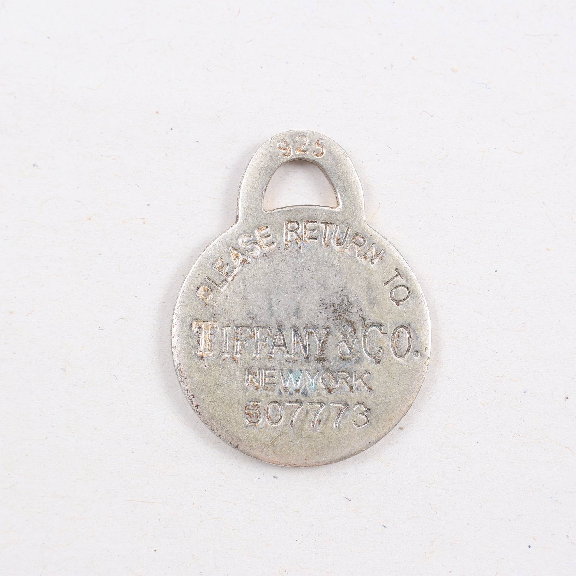 Berlock, silver, Tiffany & Co, return to Tiffany, vikt: 7.9g