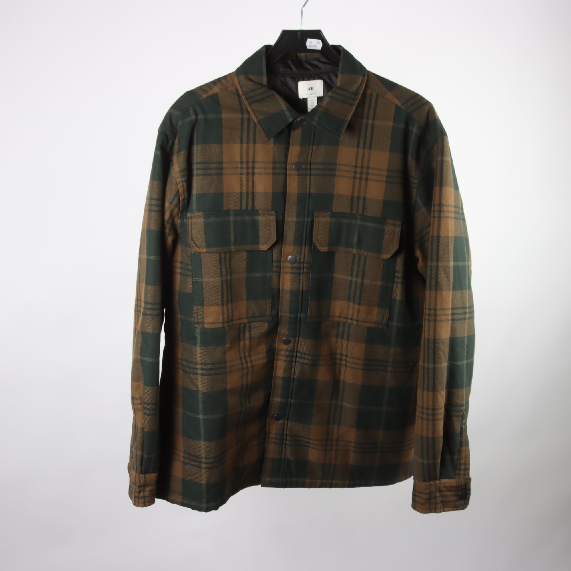 Fodrad overshirt, H&M, stl. L