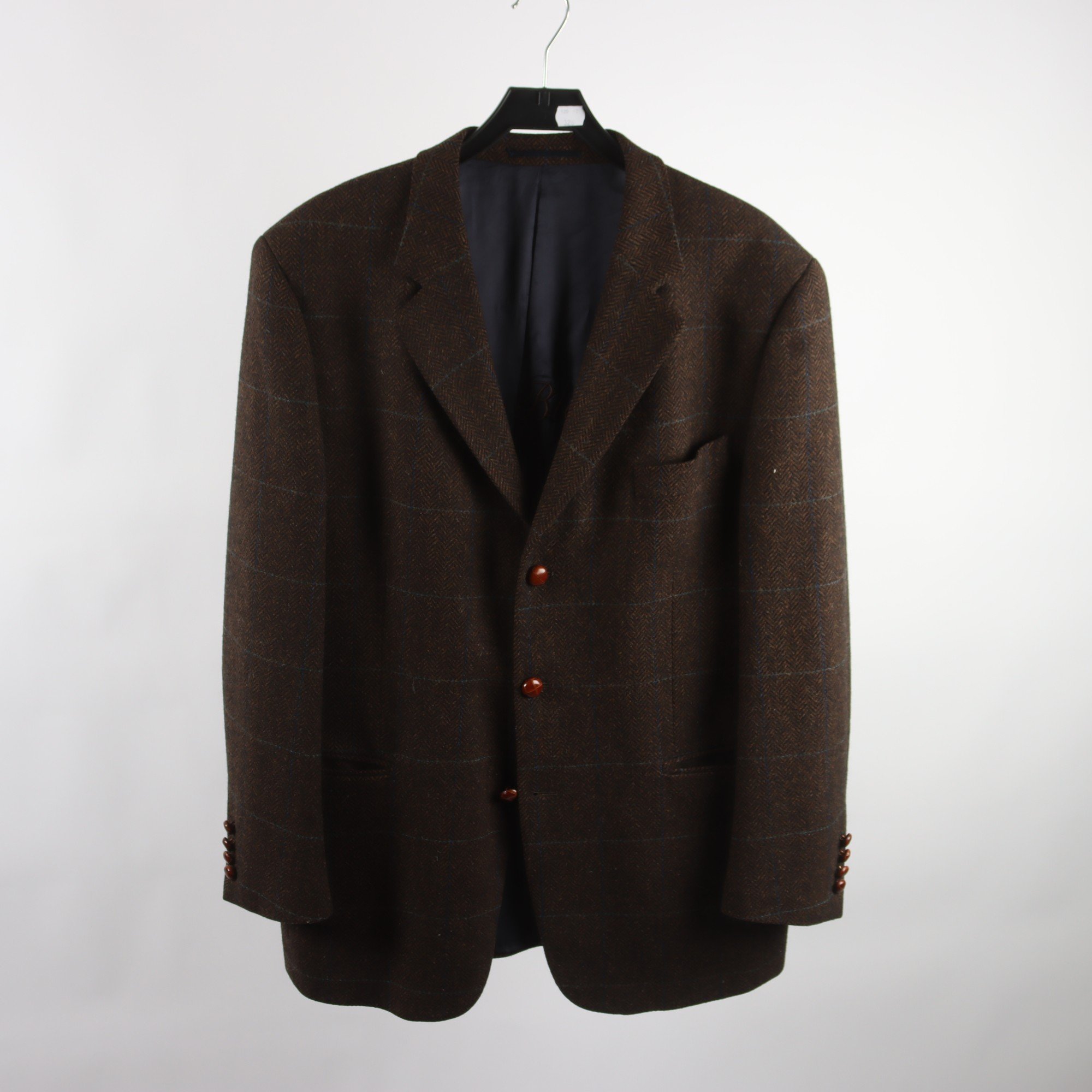 Kavaj, Gant, brunspräcklig, 100% ull, stl. 52.