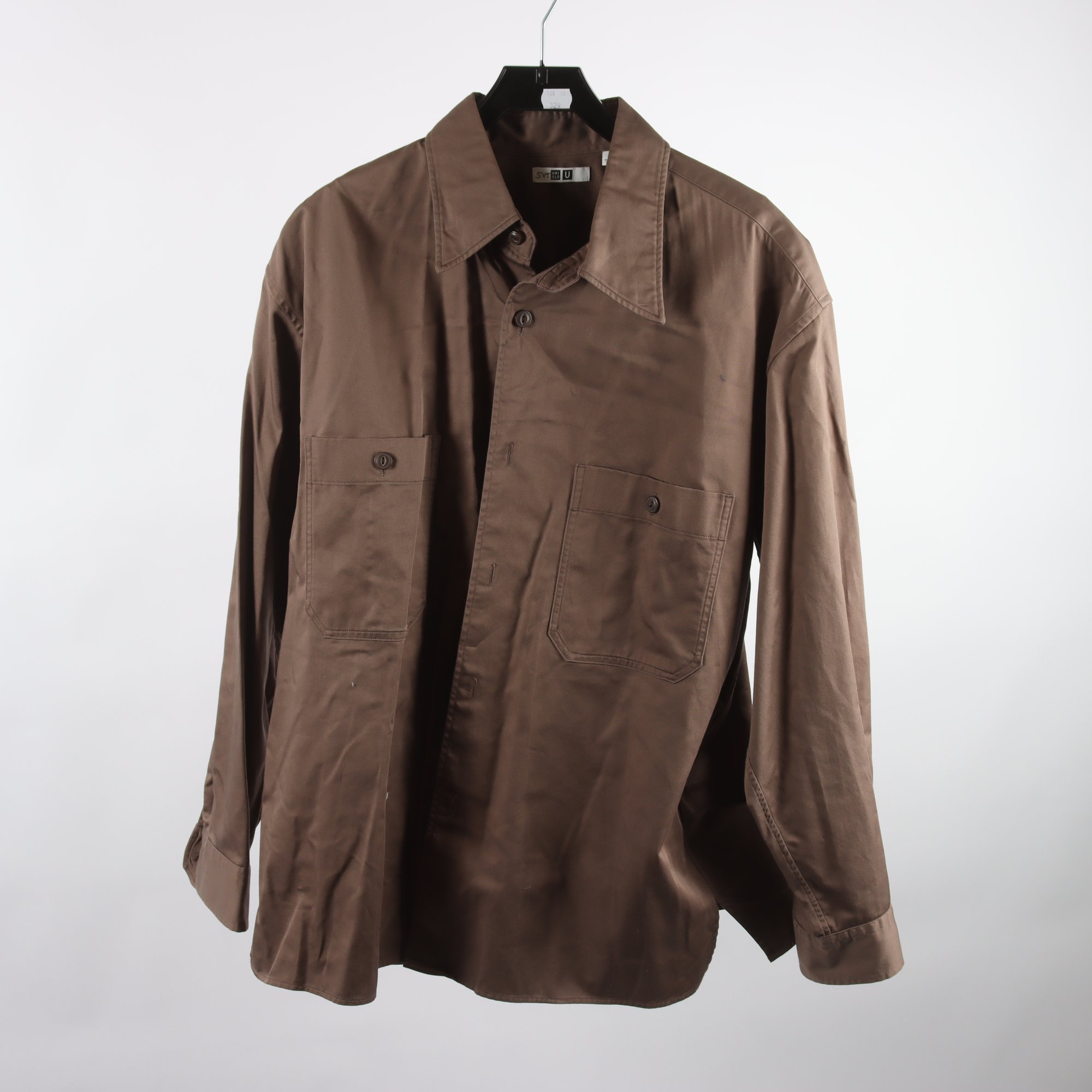 Skjorta, Uniqlo, brun, stl. M.