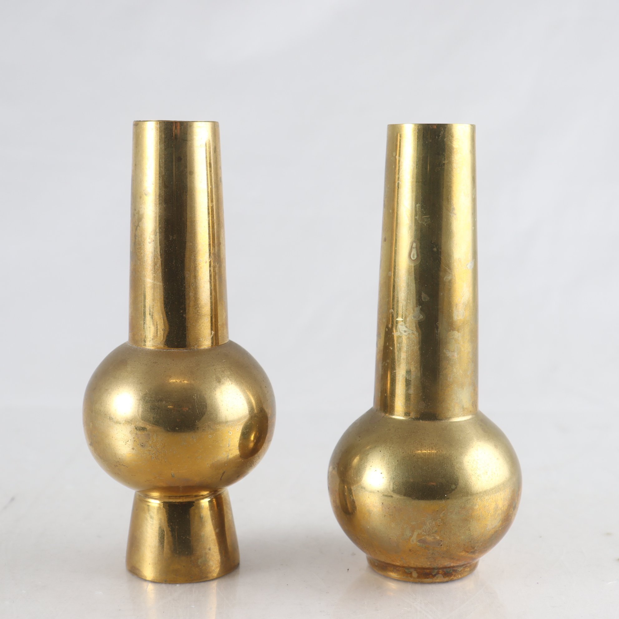 Paret vaser, mässing, Skultuna X Tenfold New York.