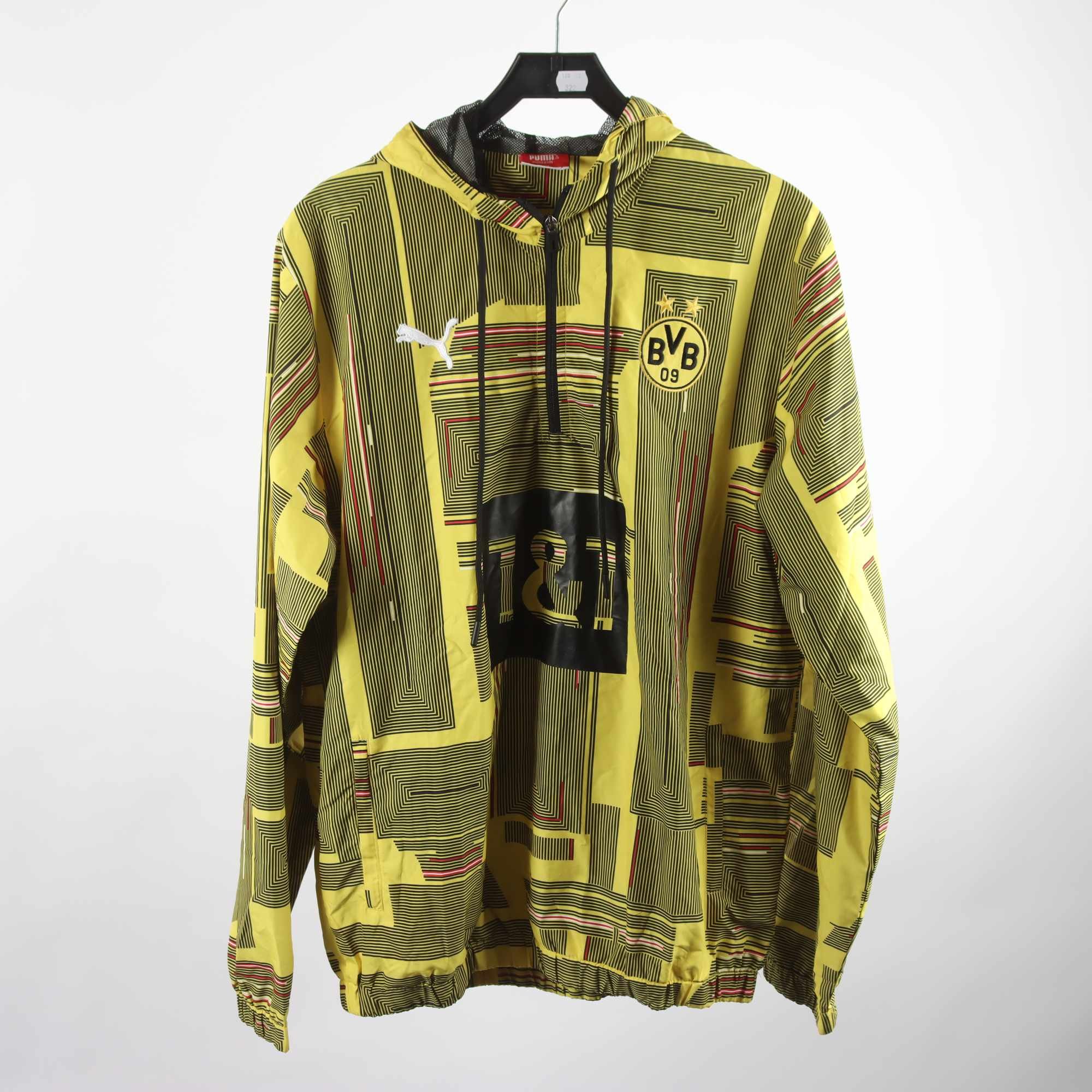 Anorak, Puma x BVB, gul, svart, stl. XXL.