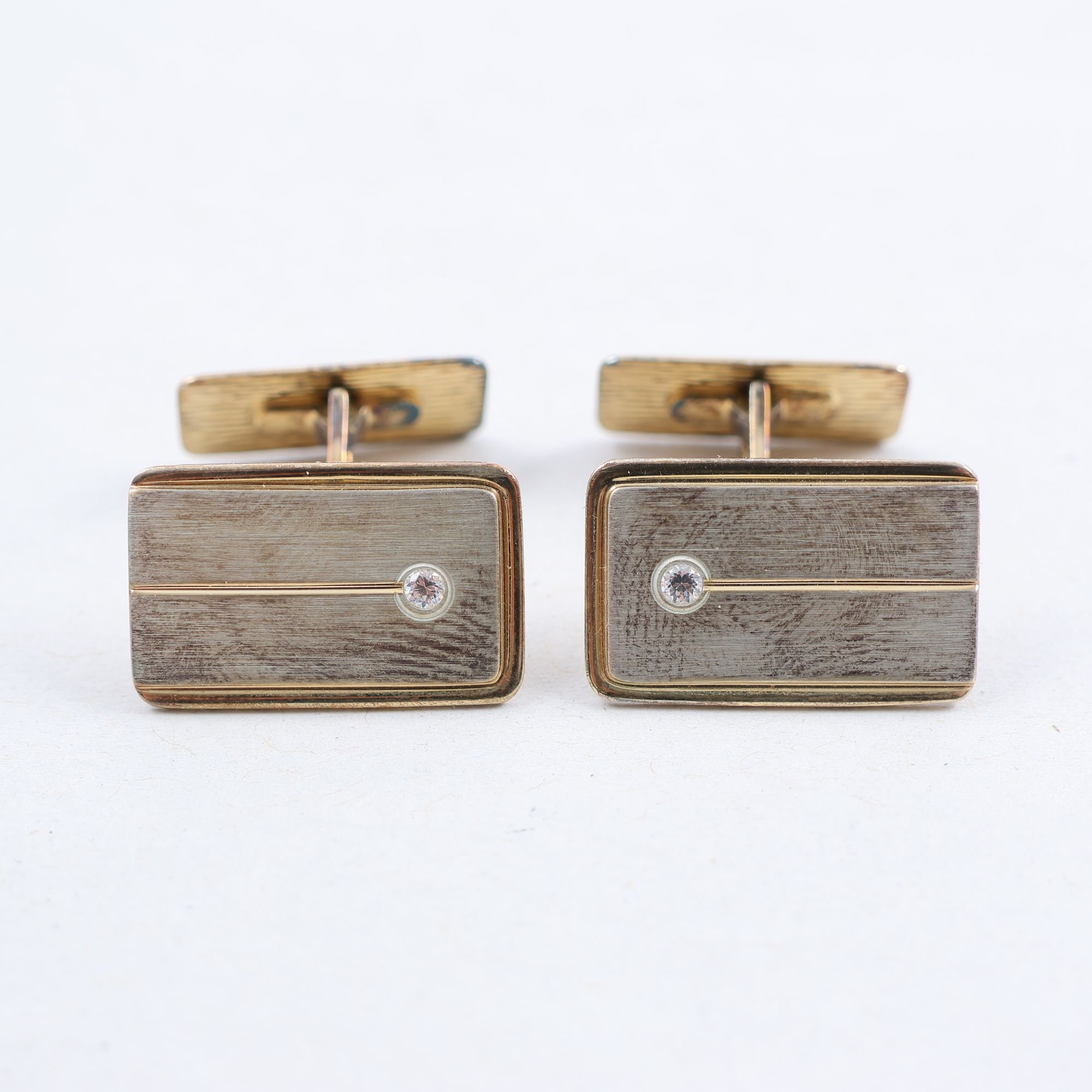 Manschettknappar, silver 925, brv: 7.1g