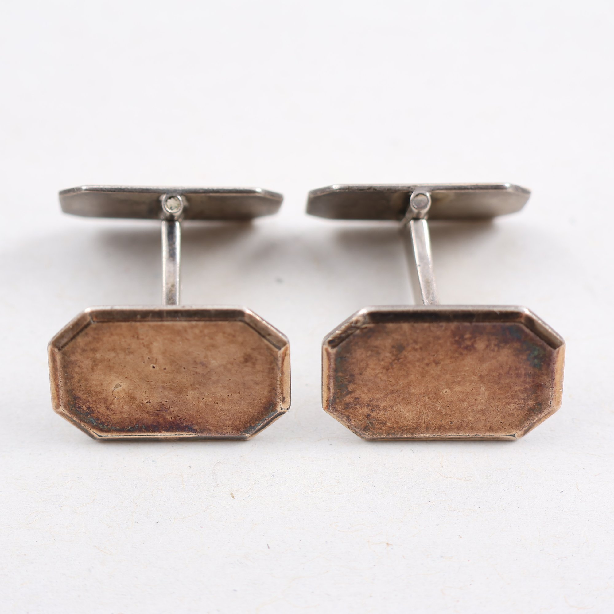 Manschettknappar, silver 830, vikt: 9.1g