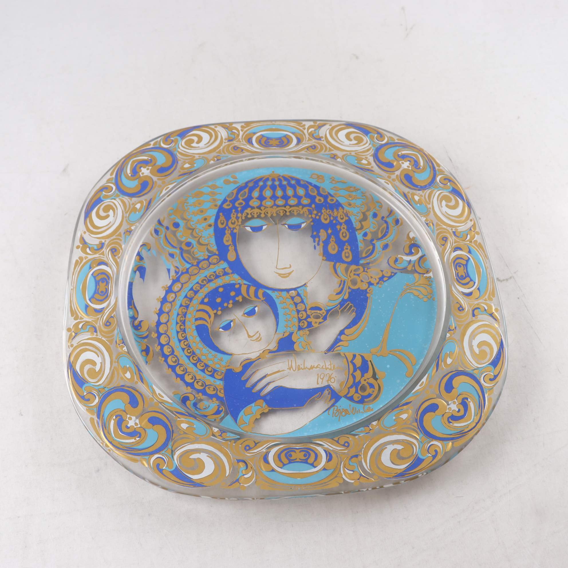 Glasfat, Rosenthal Studio-Line, Björn Winblad, 1976. Samfraktas ej