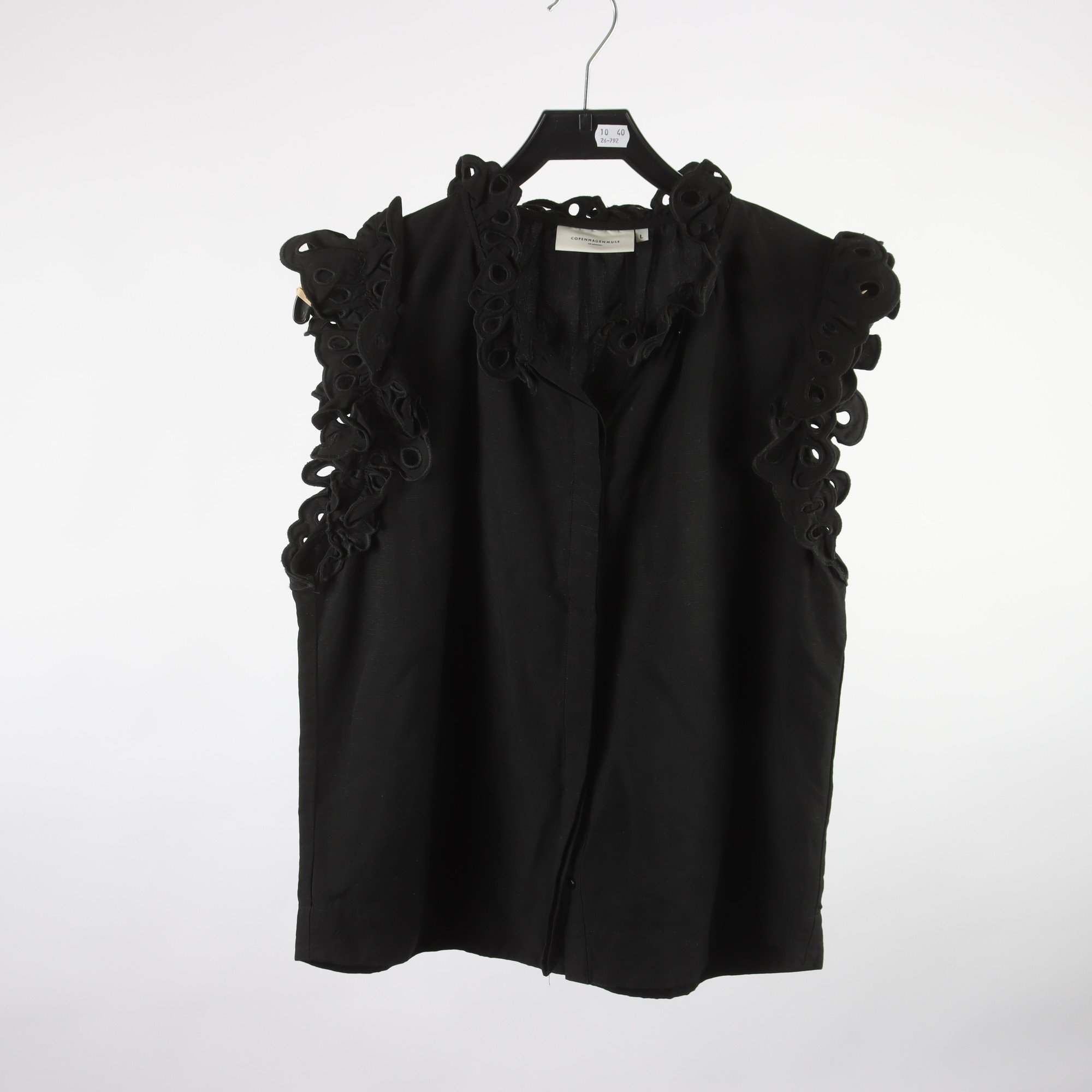 Blus, Copenhagen Muse, linblandning, stl. L