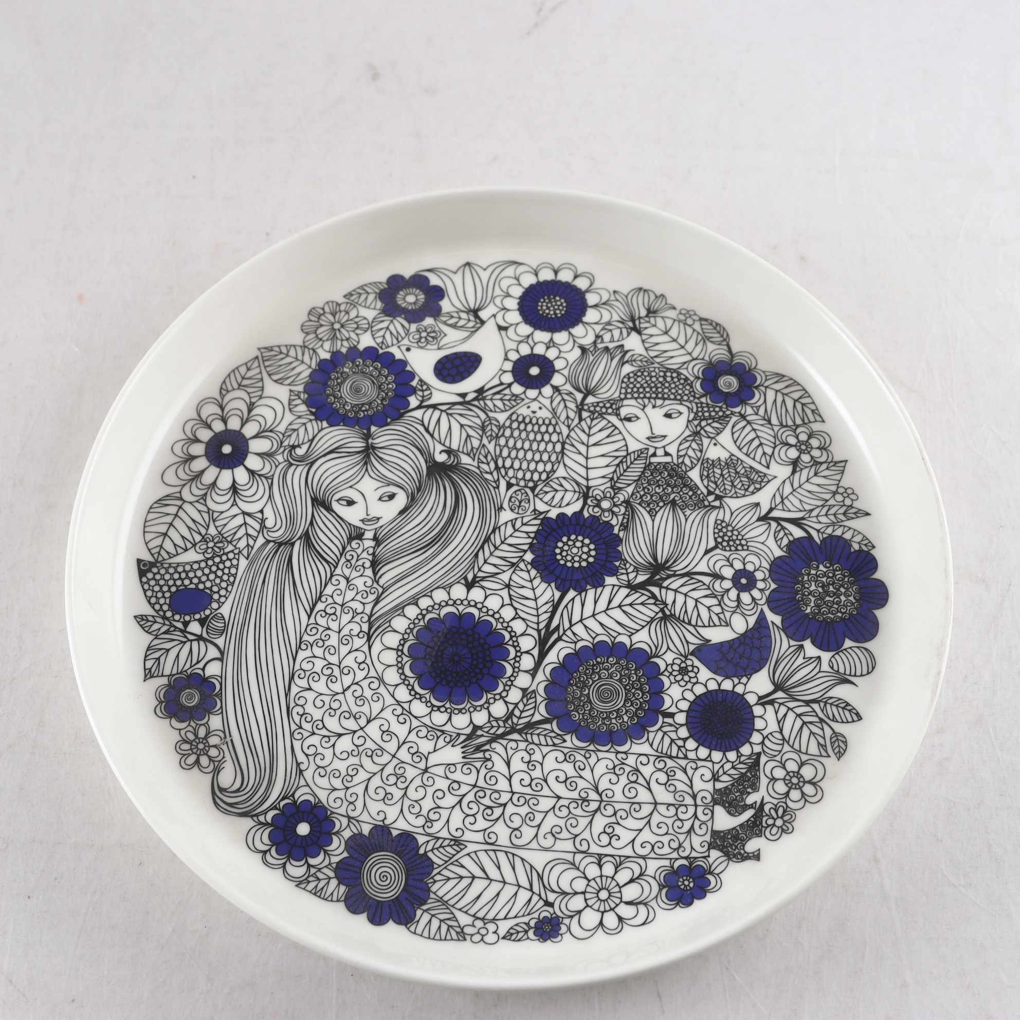 Tallrik, Pastoraali, Esteri Tomula, Arabia, formgiven 1965